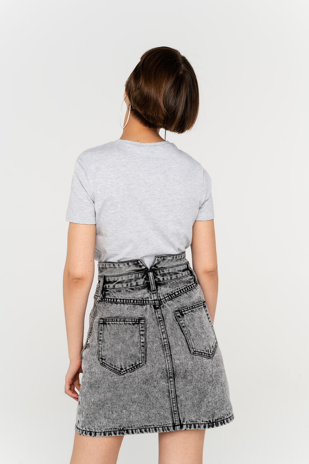 футболка женская - цвет серый - 5