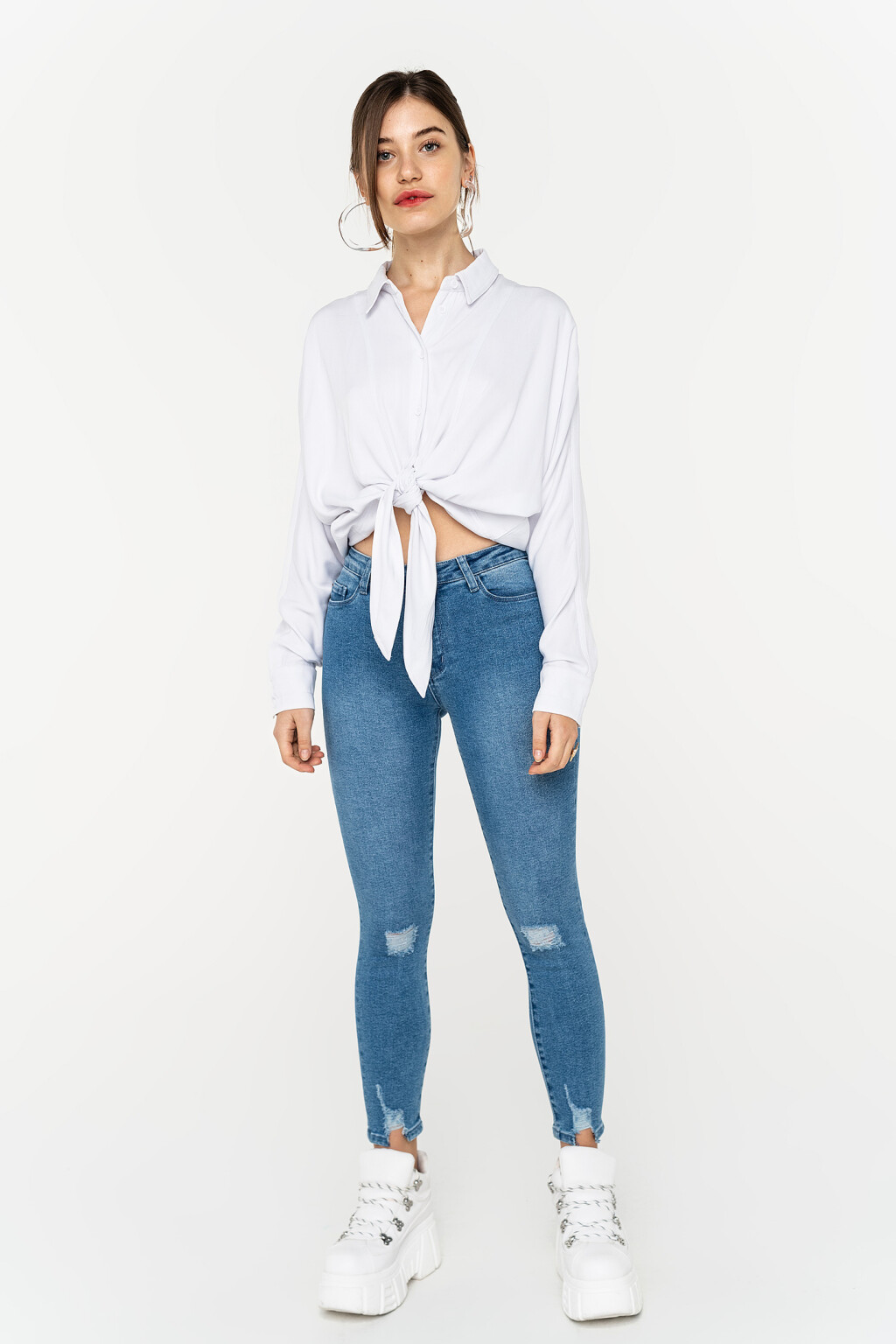 джинсы - цвет голубой - 1