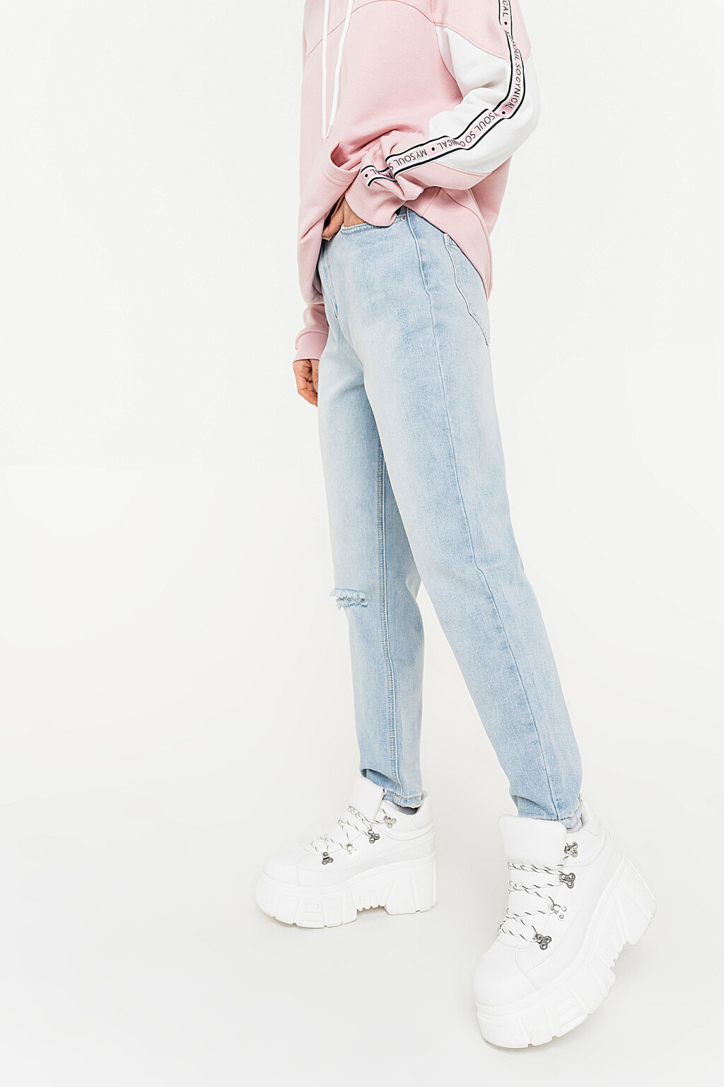 джинсы - цвет голубой - 4