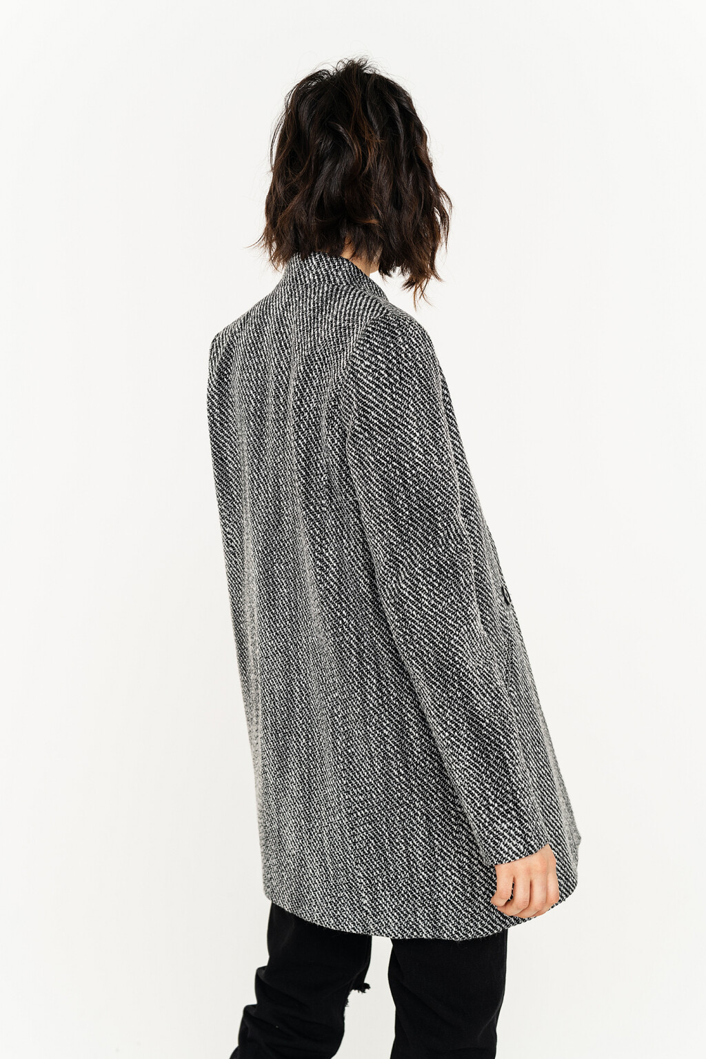 полупальто женское - цвет серый - 5