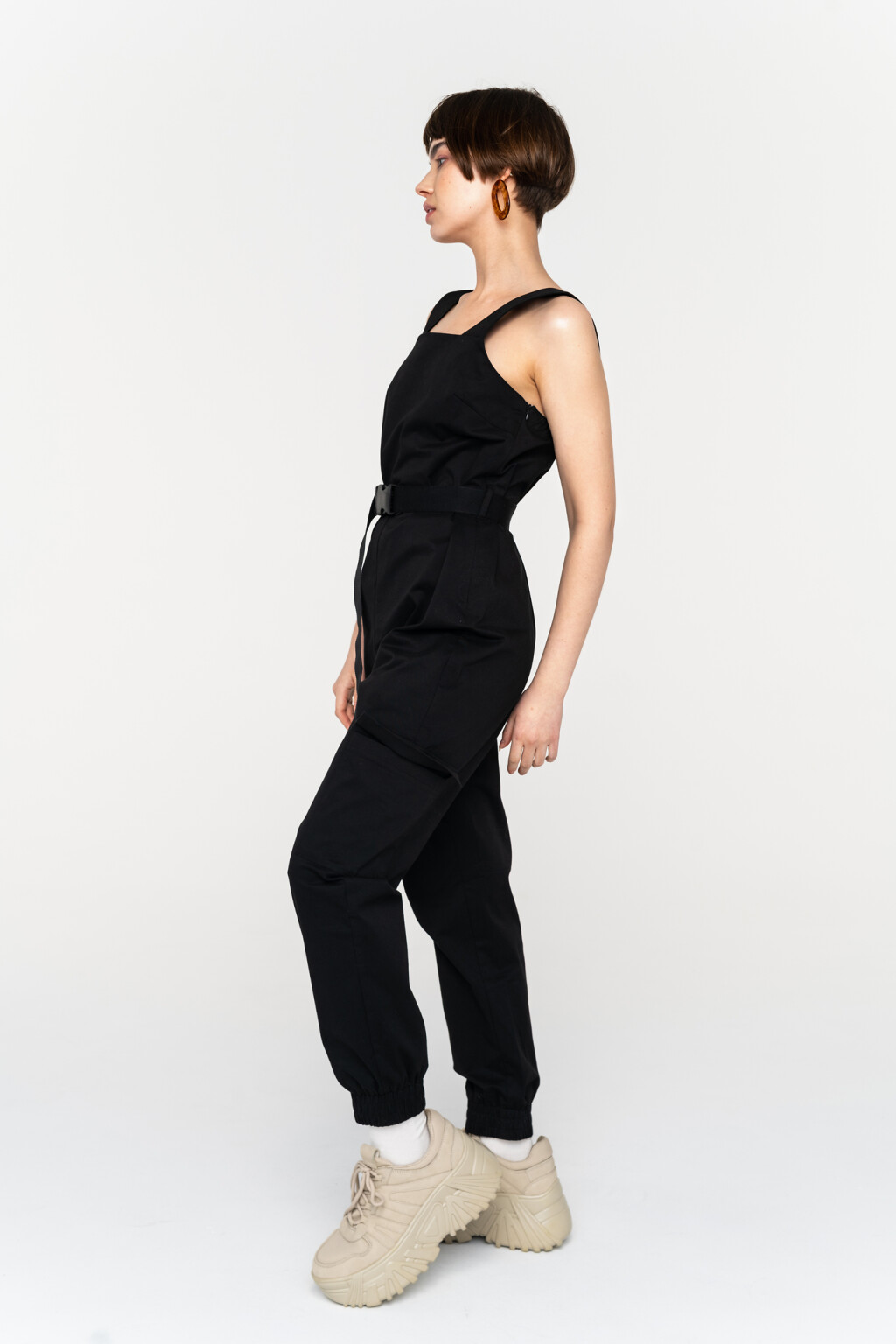 полукомбинезон женский - цвет черный - 3