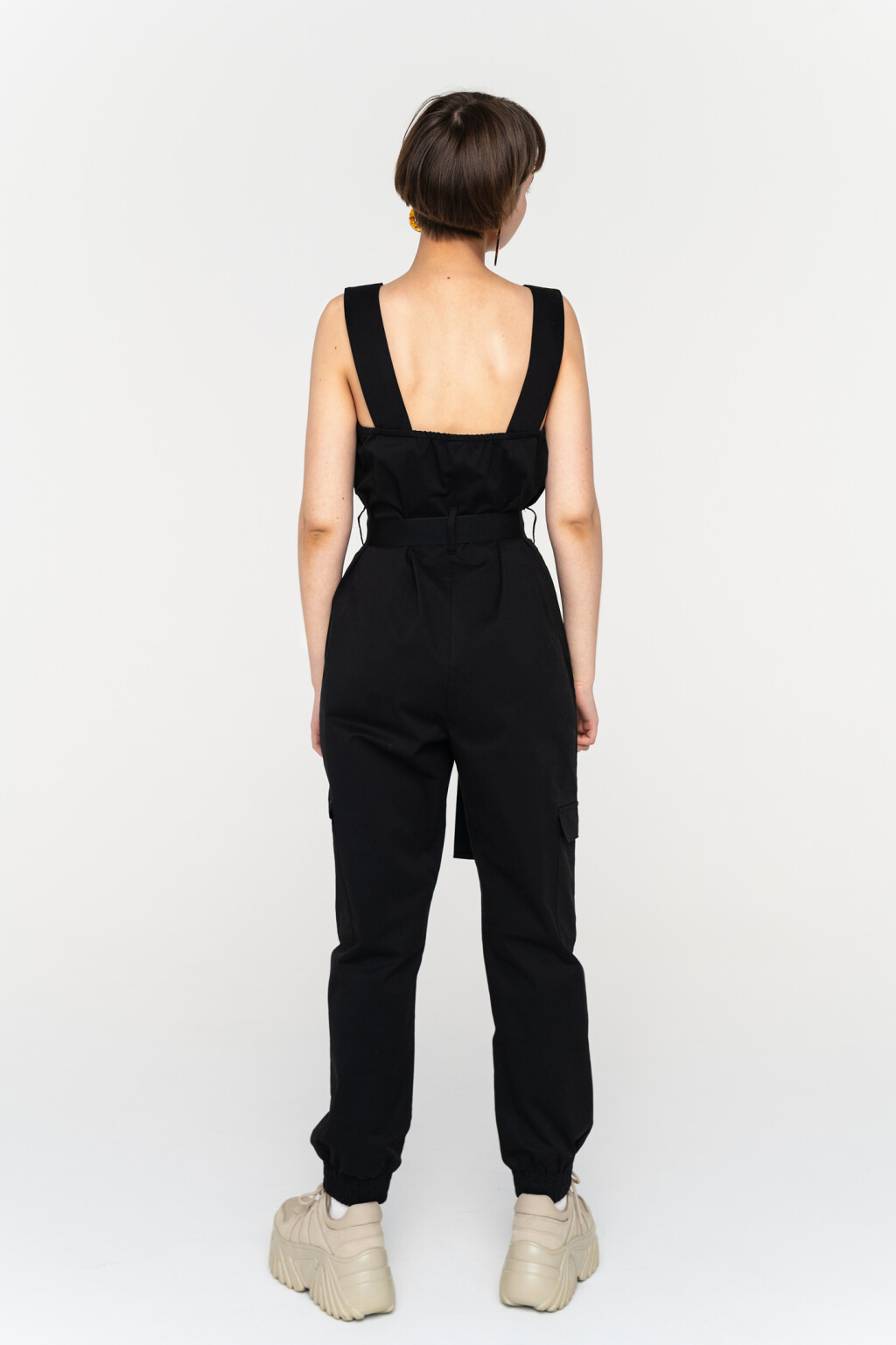 полукомбинезон женский - цвет черный - 4