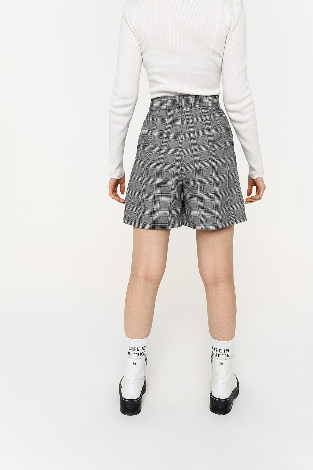 шорты женские - цвет серый - 5