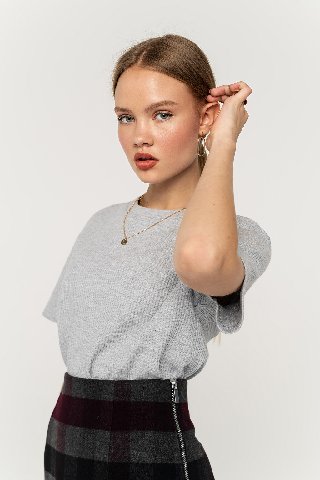 футболка женская - цвет серый - 3