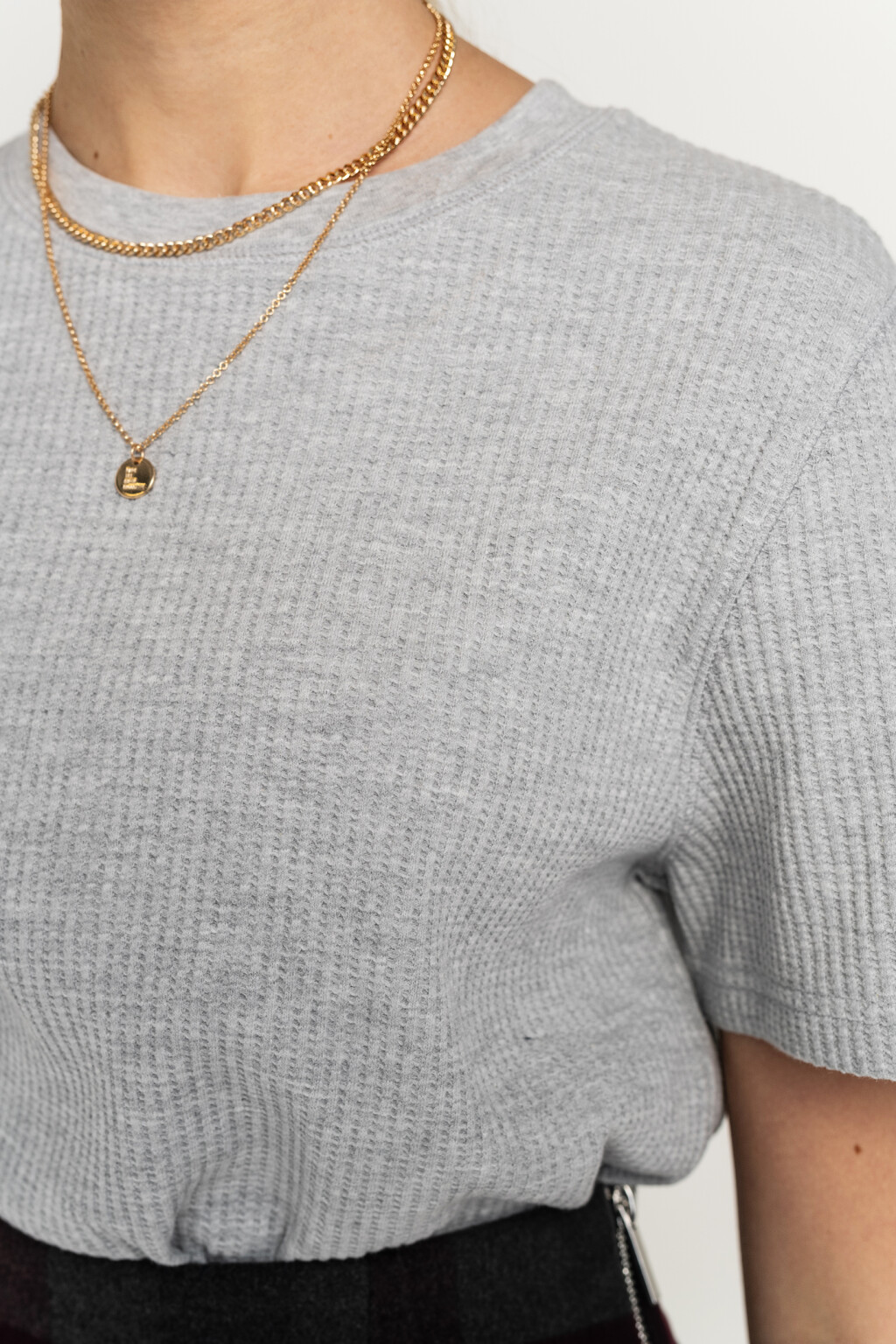 футболка женская - цвет серый - 5