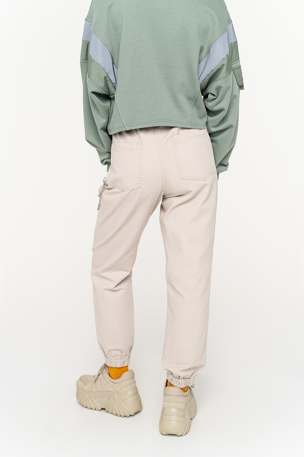 брюки - цвет бежевый - 4