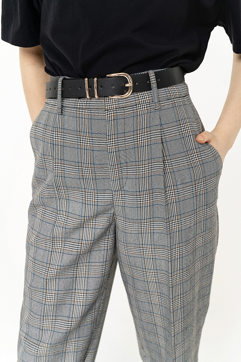 ремень - цвет черный - 1