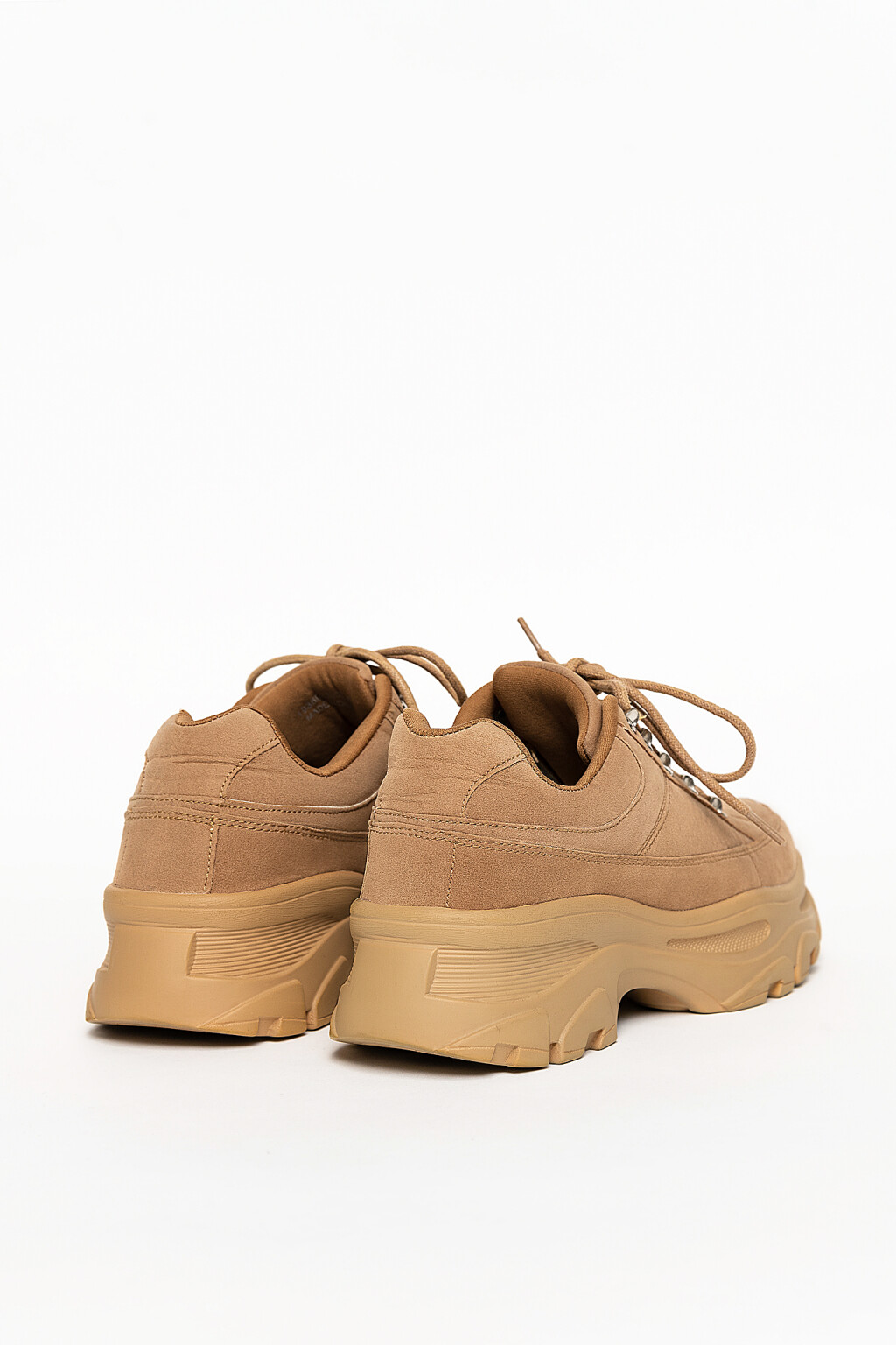 Ботинки из искусственной замши на толстой подошве - цвет коричневый - 4