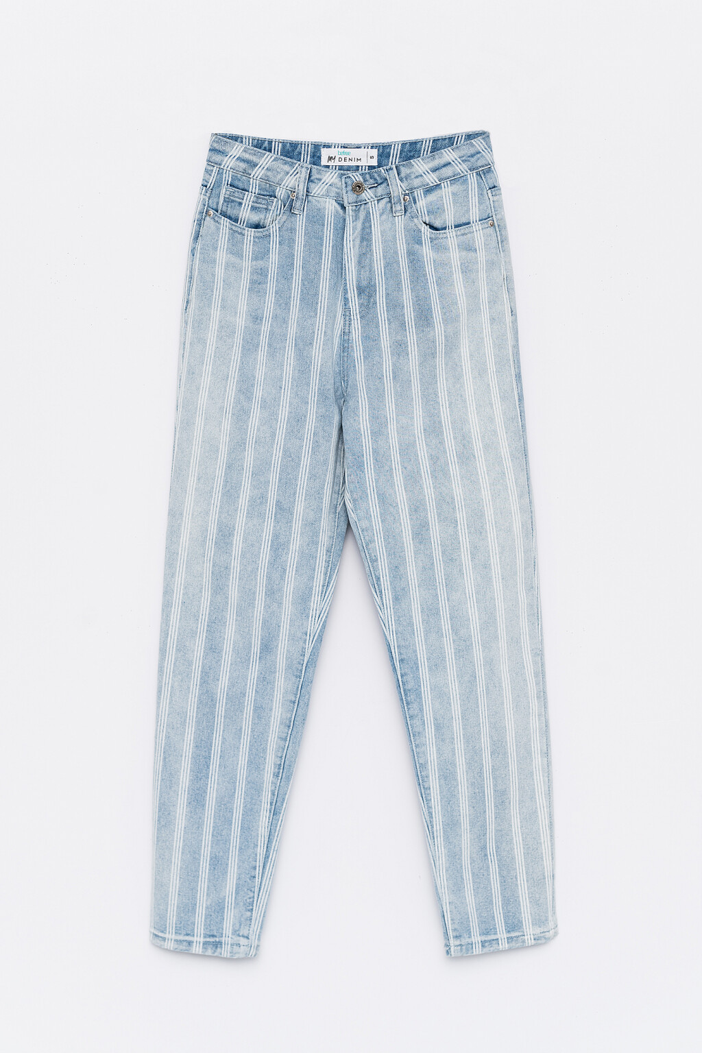 брюки джинсовые - цвет голубой - 1