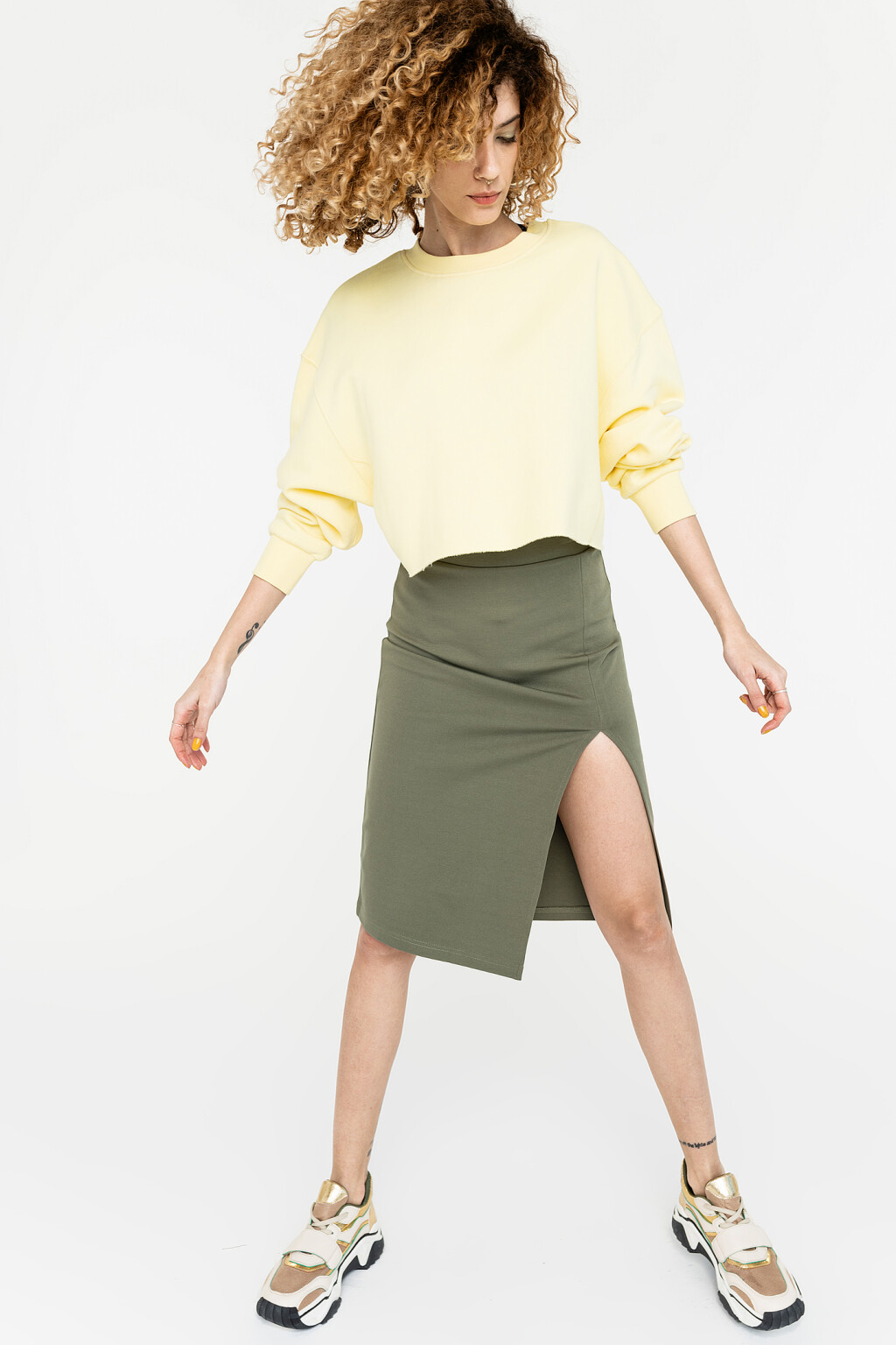 юбка - цвет зеленый - 2