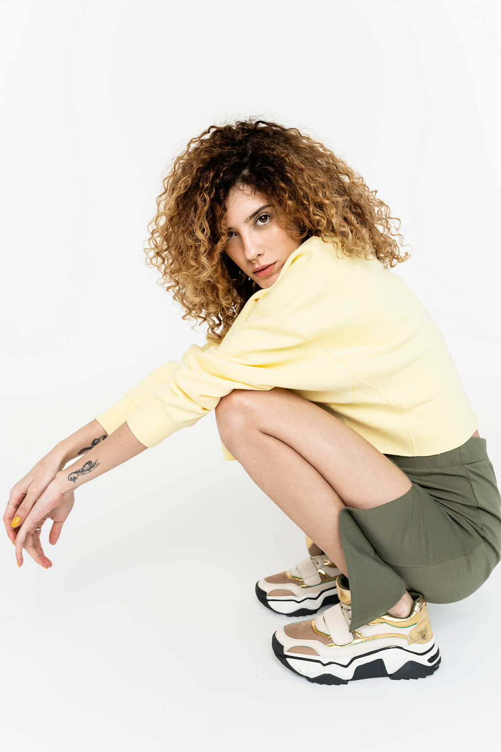 юбка - цвет зеленый - 3