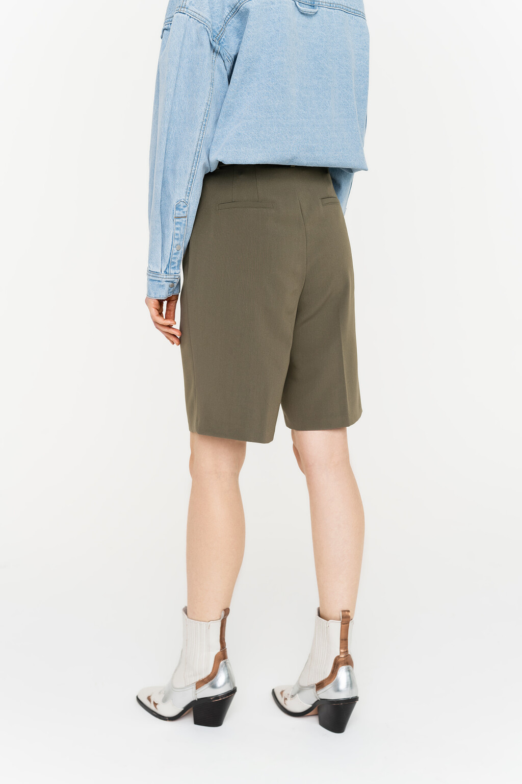 шорты женские - цвет зеленый - 5