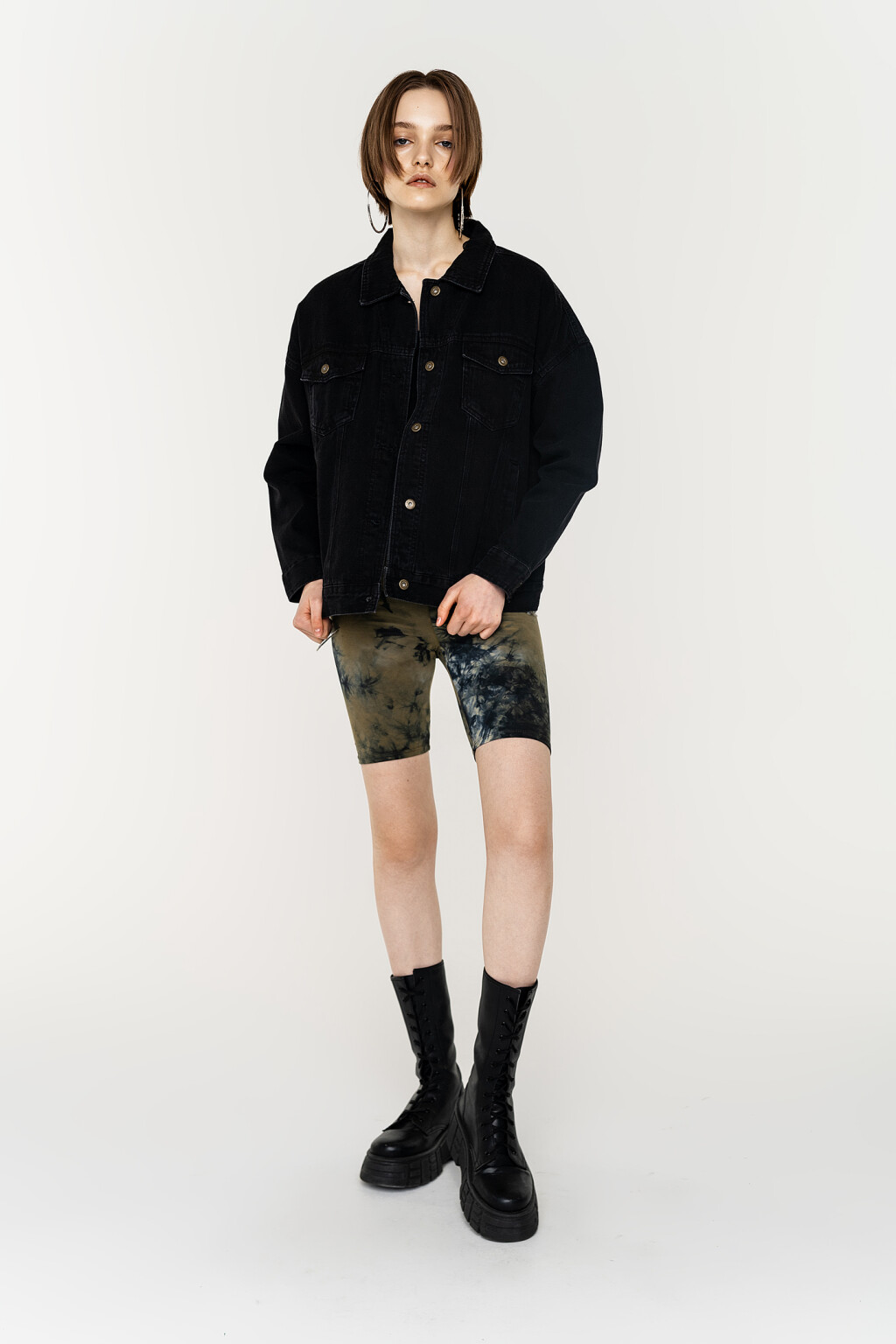 куртка джинсовая женская - цвет черный - 5