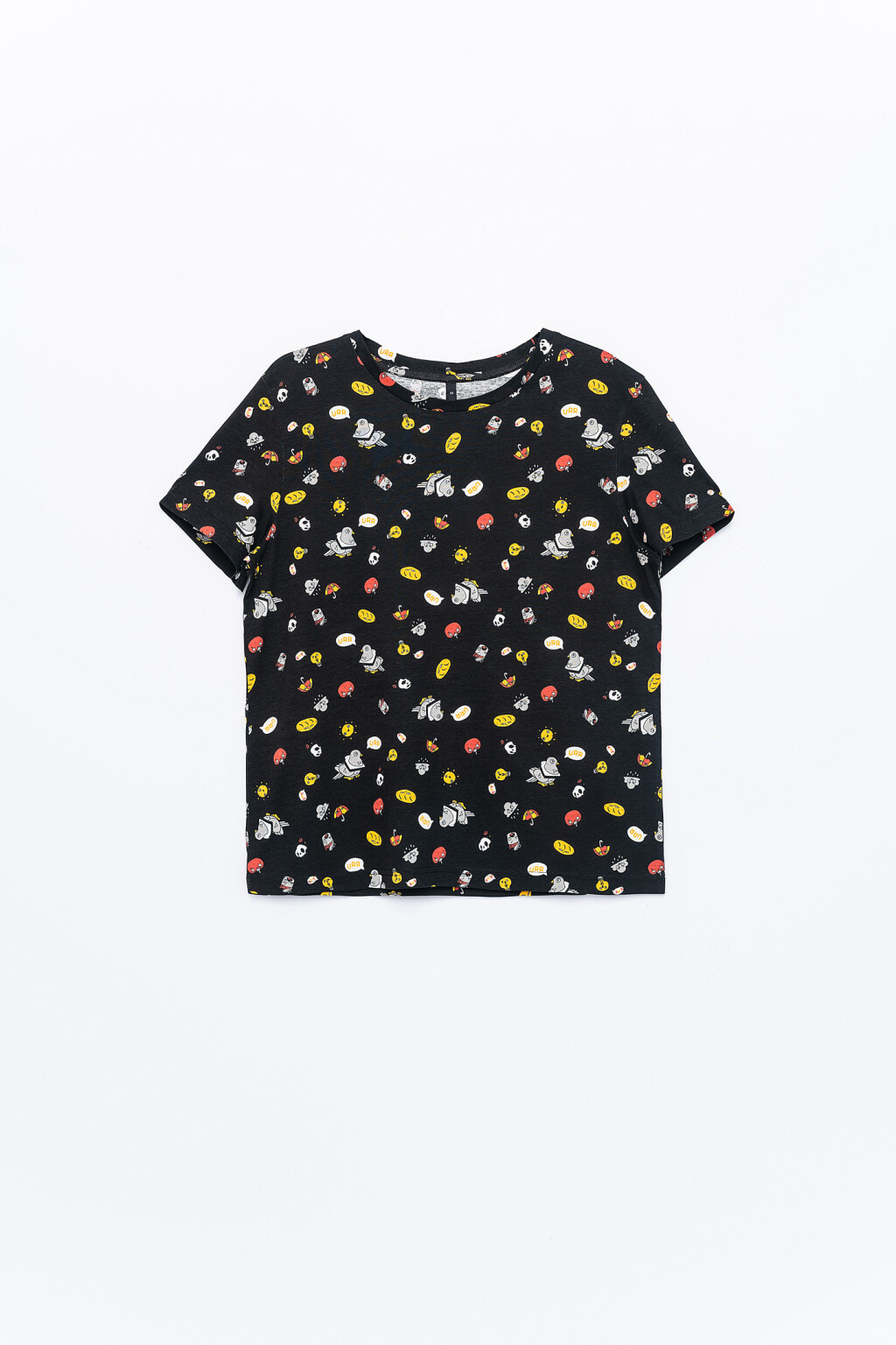 футболка женская - цвет черный - 1