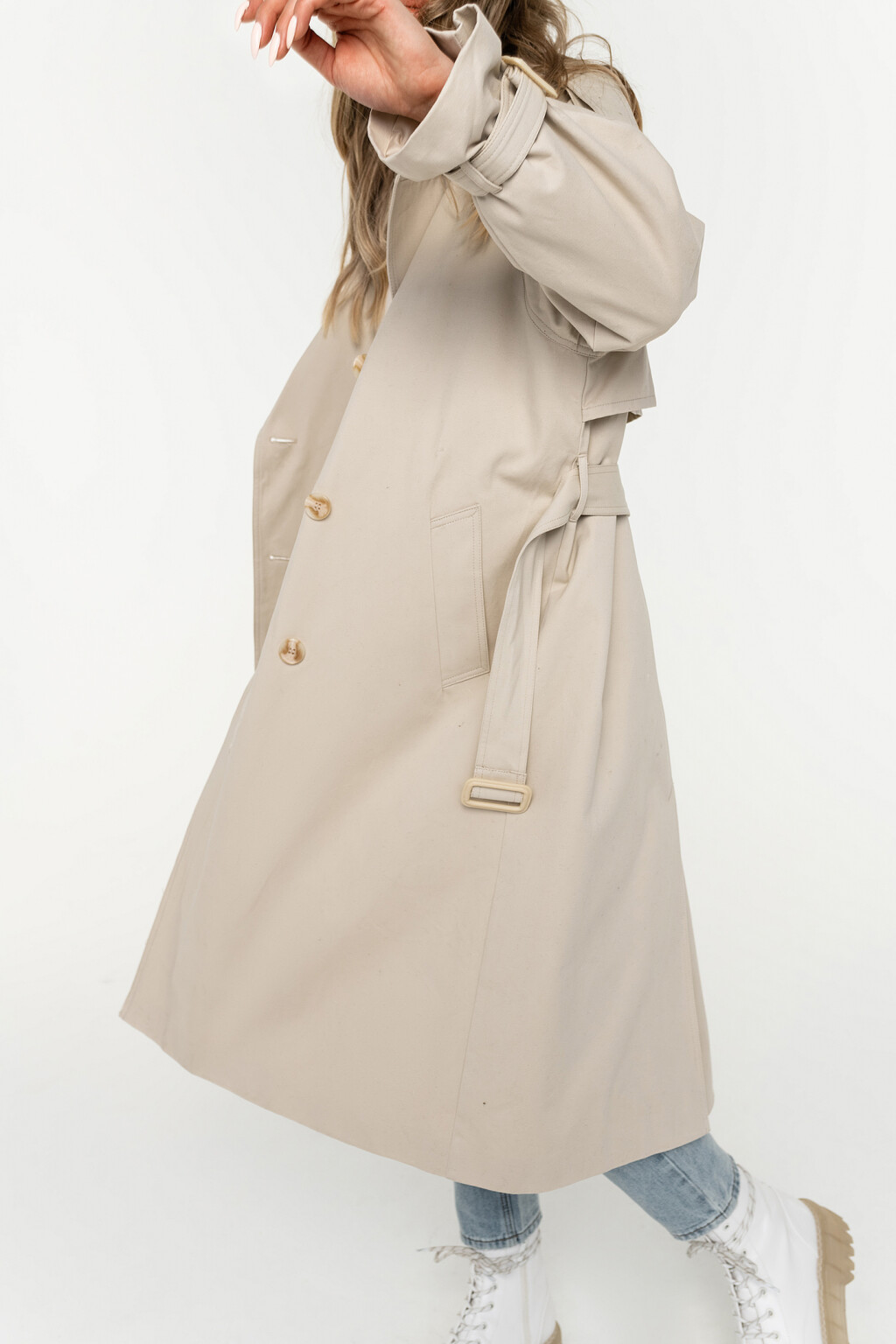 плащ женский - цвет бежевый - 5