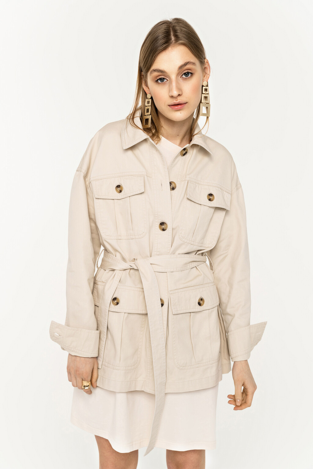 куртка женская - цвет бежевый - 2