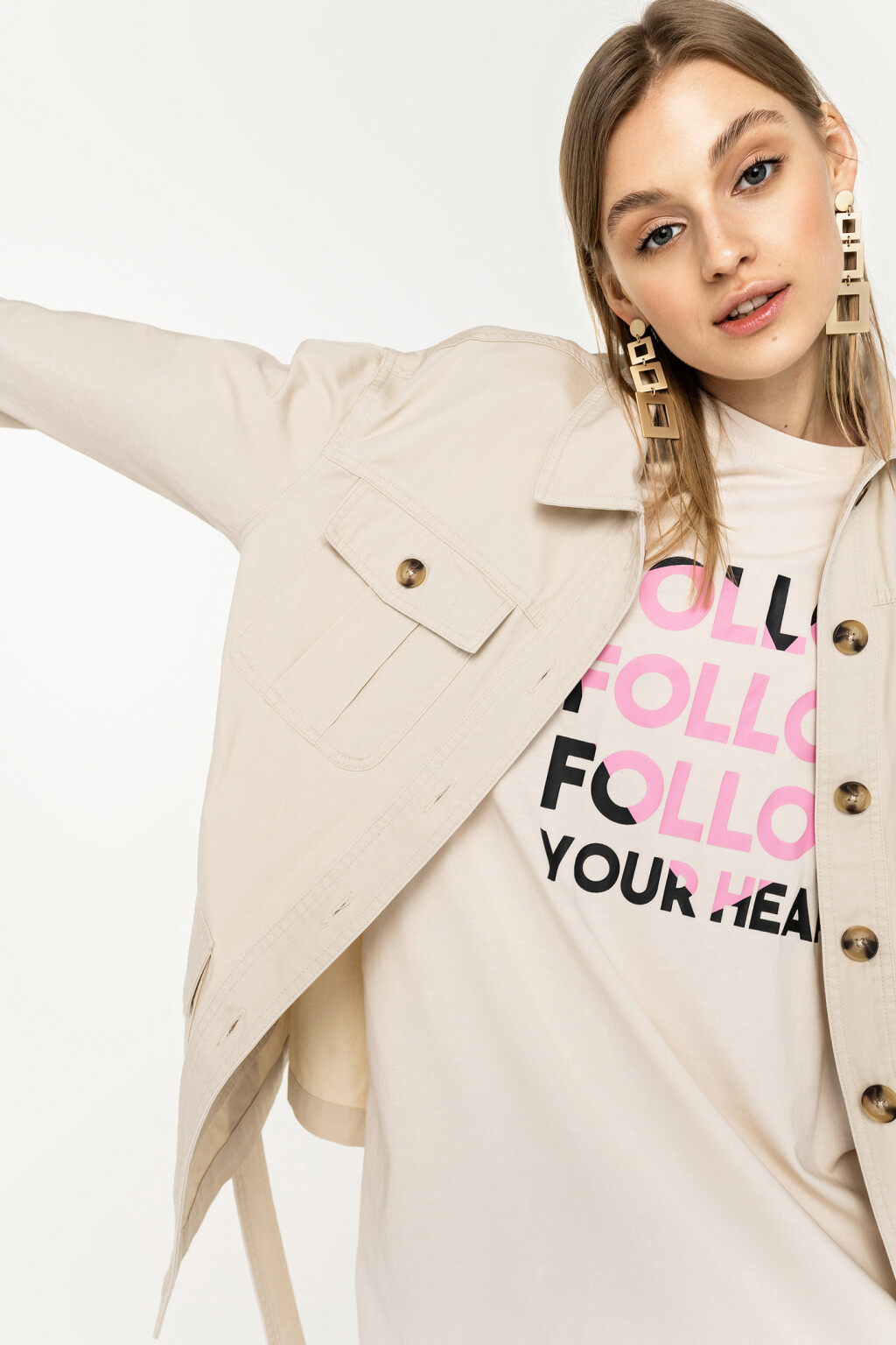 куртка женская - цвет бежевый - 4