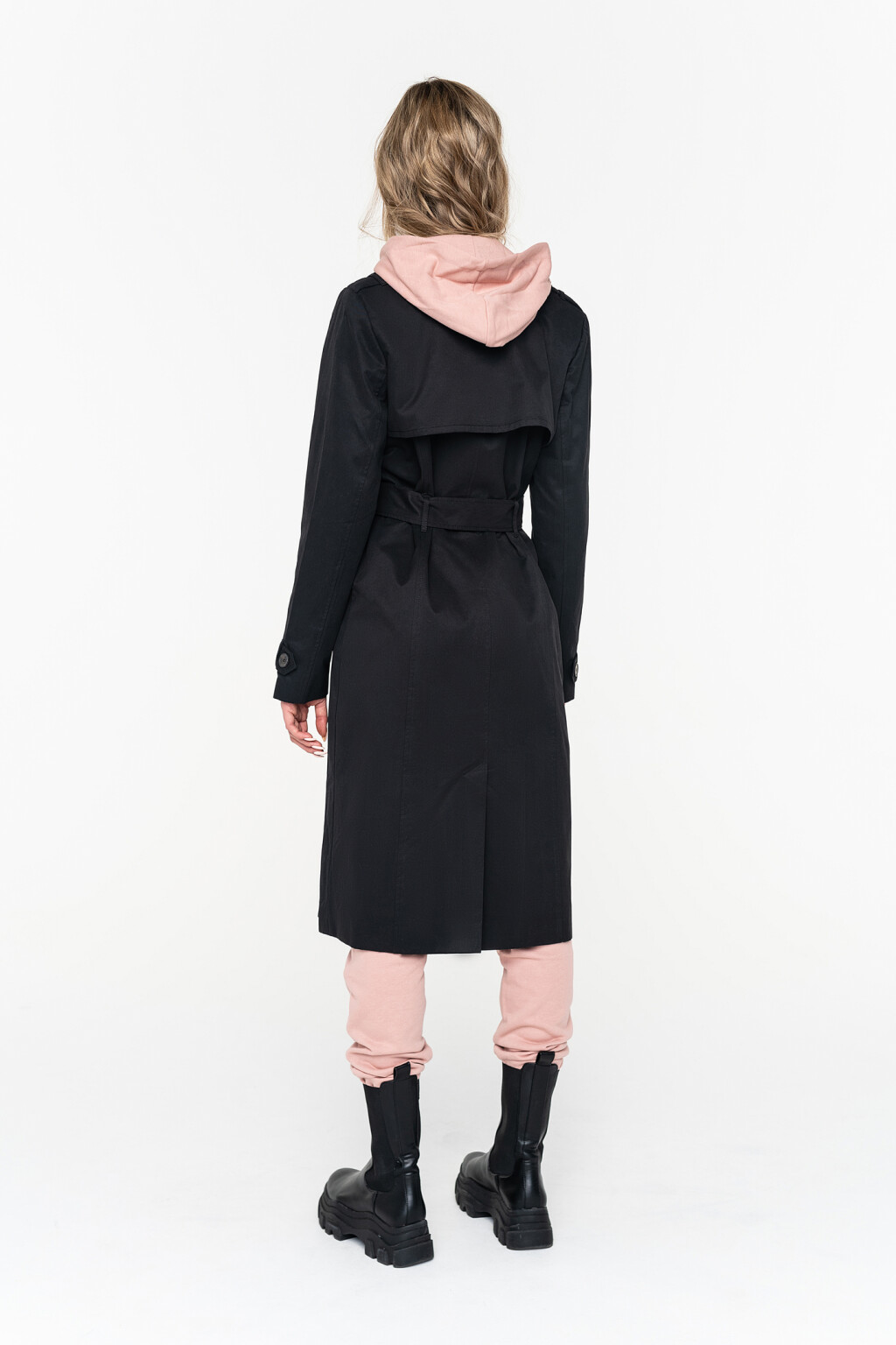 плащ женский - цвет черный - 4