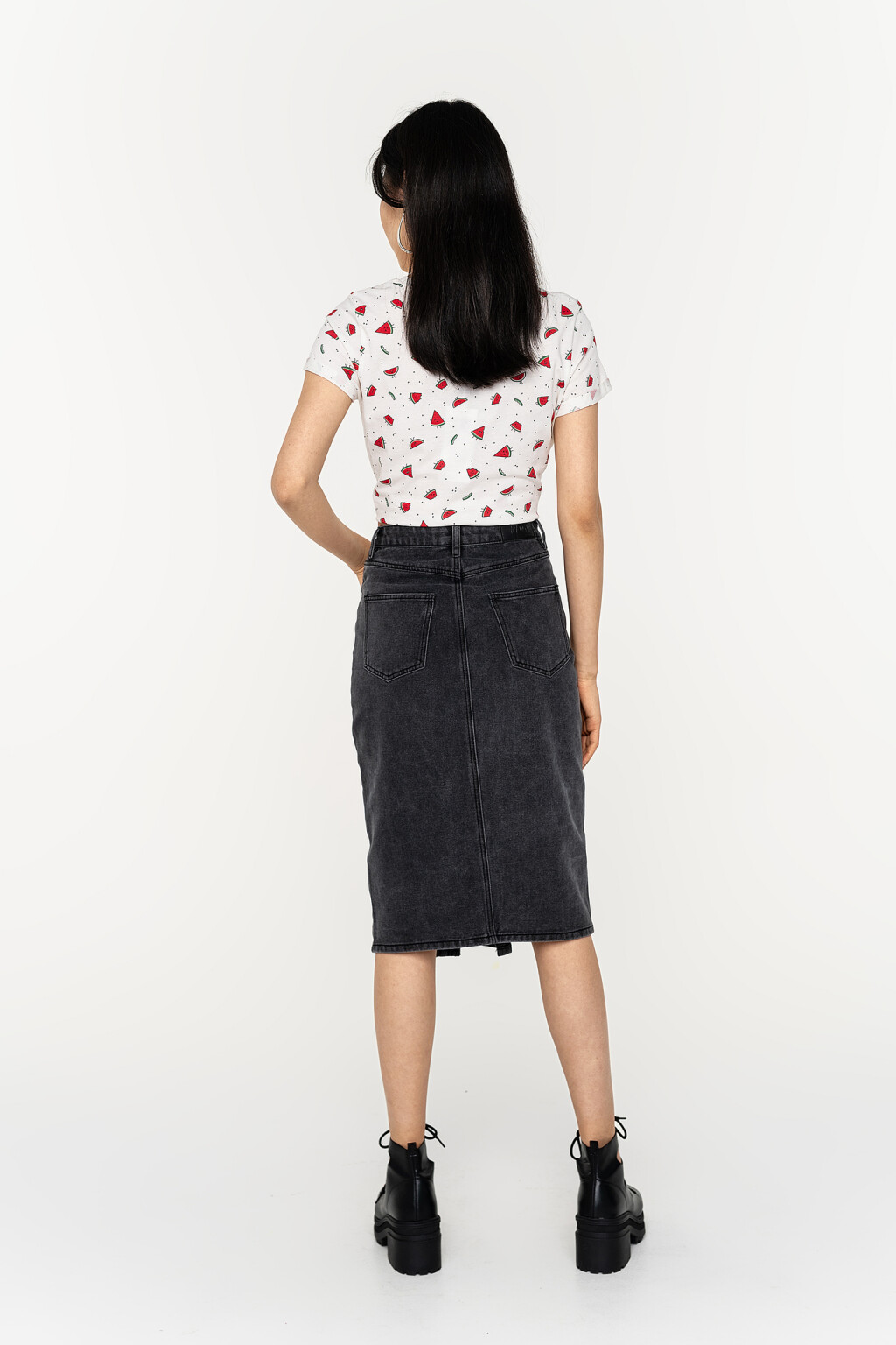 кроп-топ хлопковый с завязками на талии - цвет красный - 5