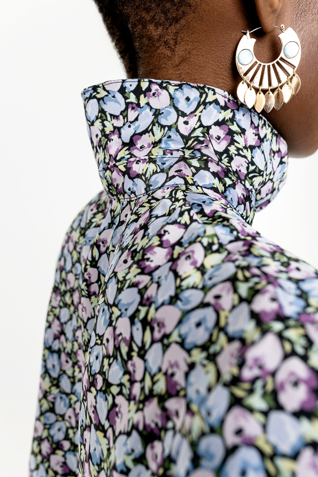 комбинезон длинный на пуговицах с эластичным поясом - цвет мультиколор - 6