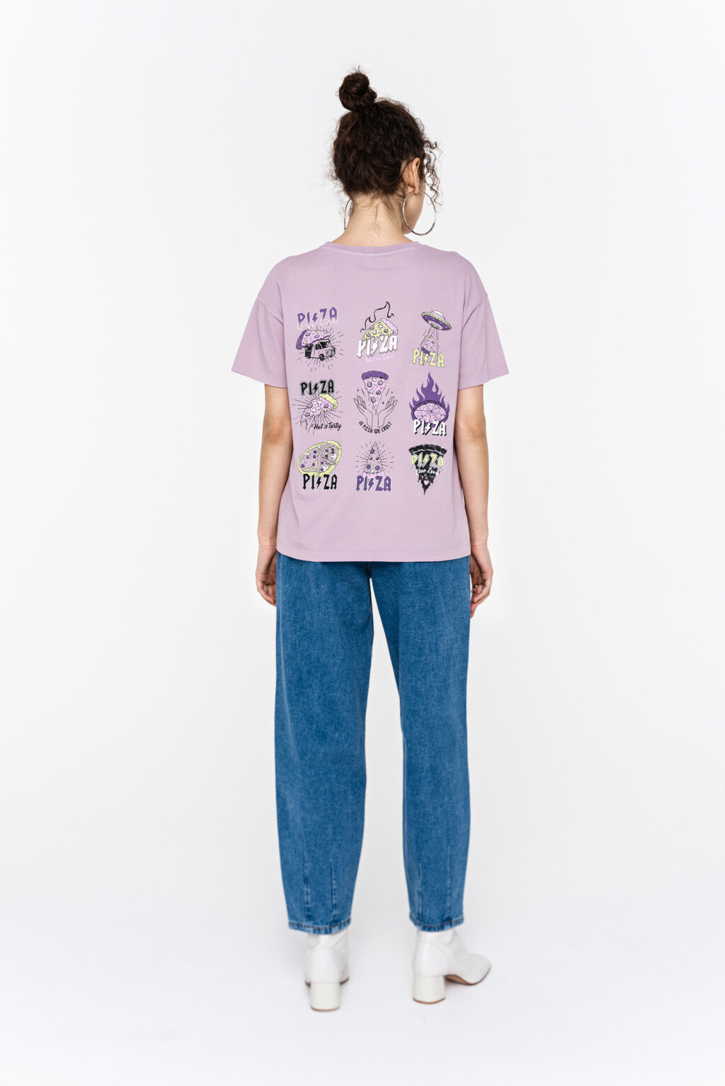 футболка женская - цвет фиолетовый - 4