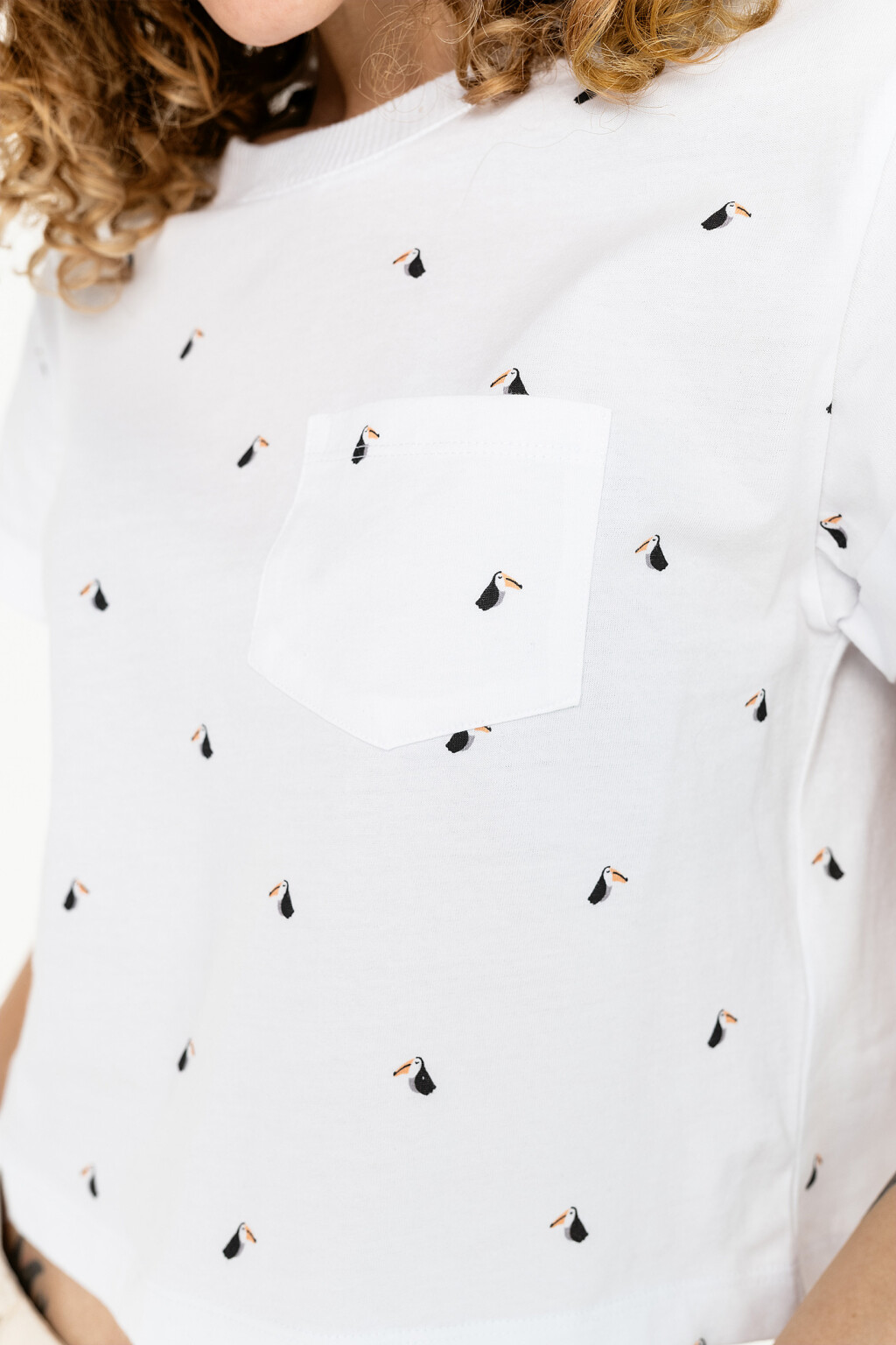 футболка женская - цвет белый - 3