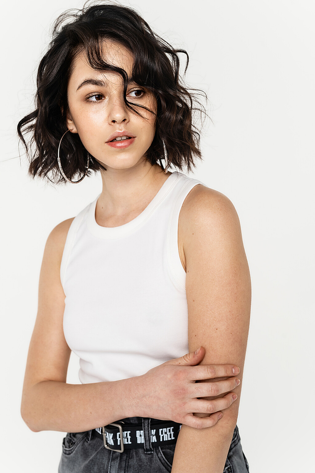 майка женская - цвет белый - 2