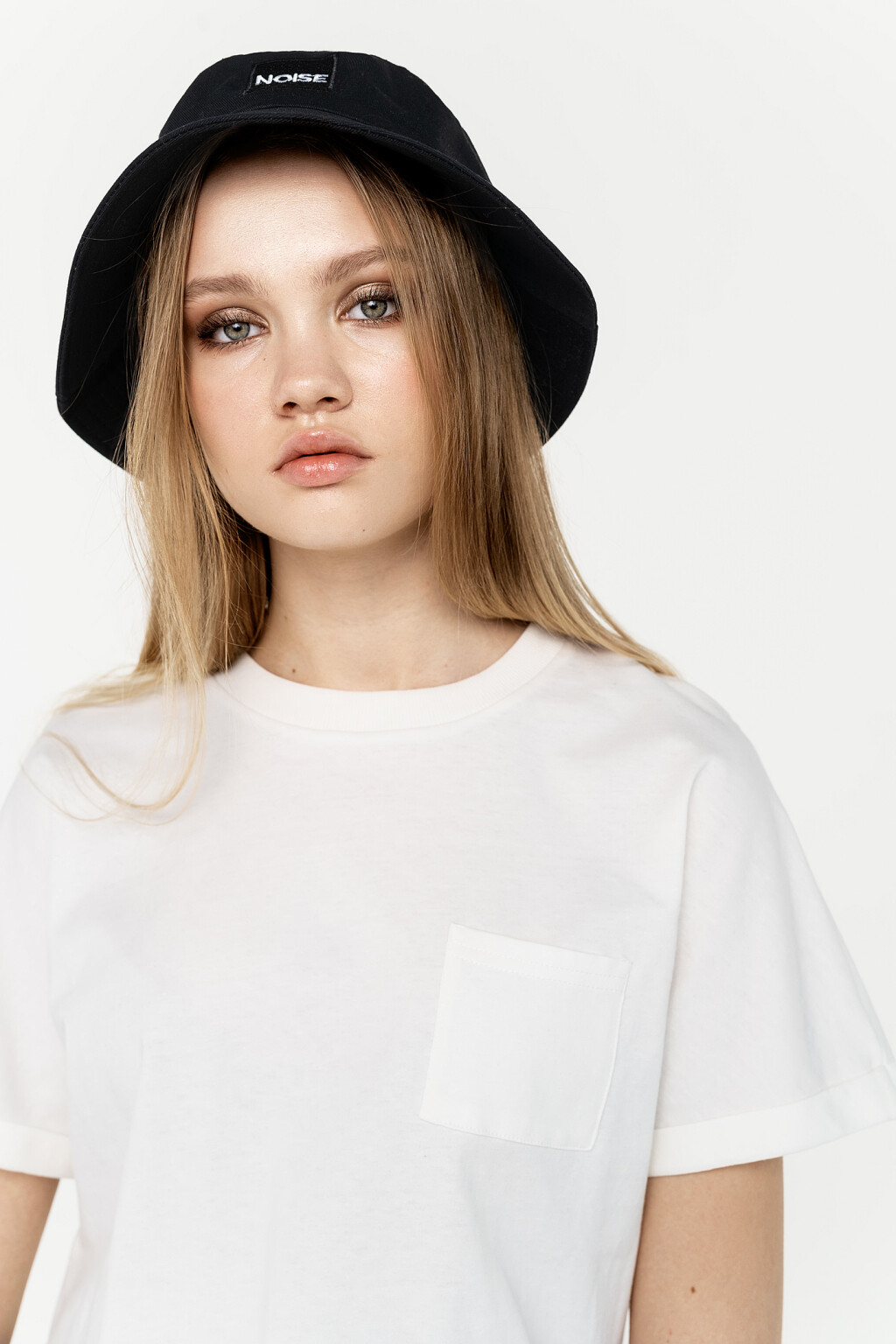 футболка укороченная хлопковая с необработанным нижним краем - цвет белый - 2