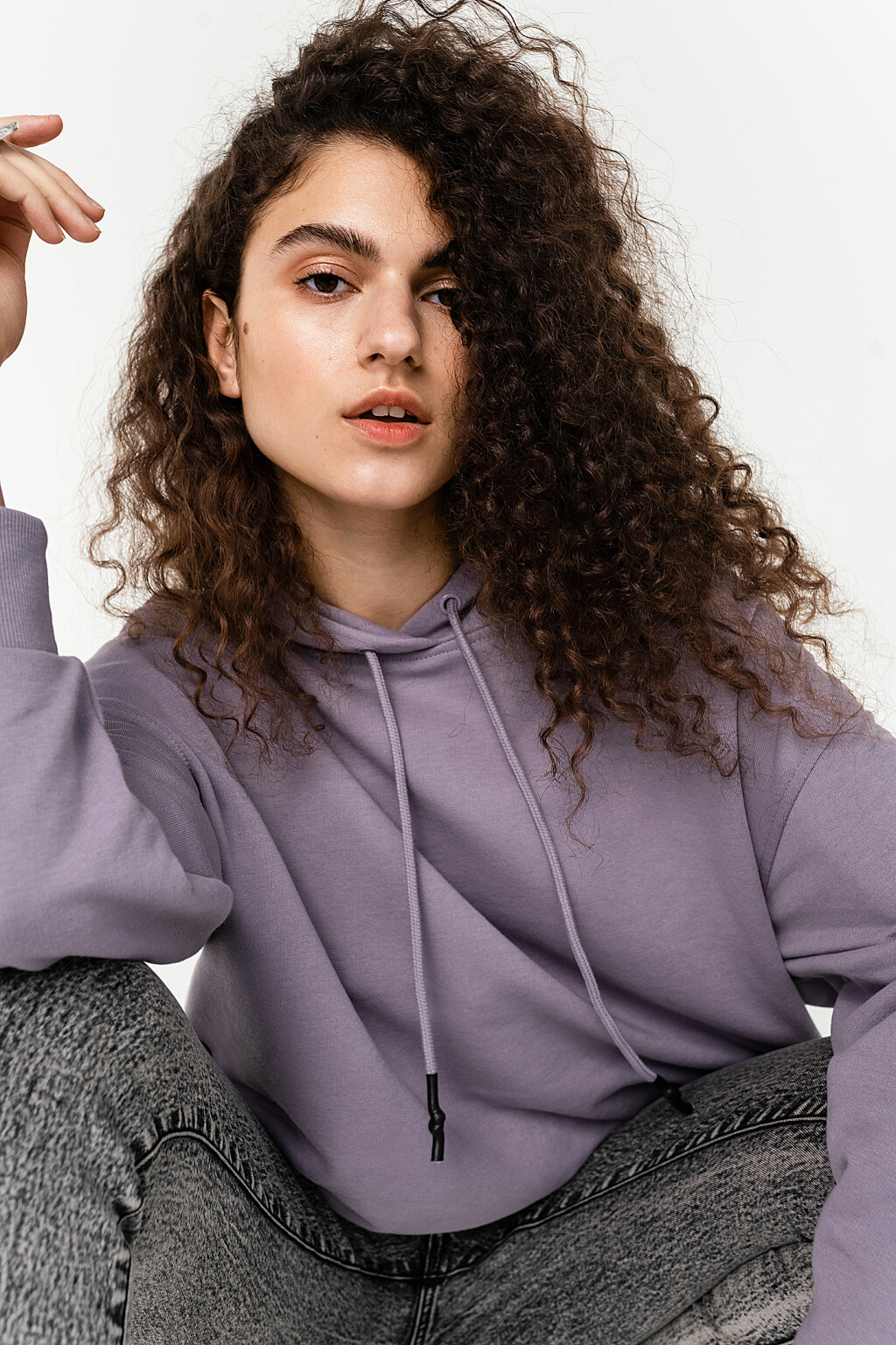 джемпер женский - цвет сиреневый - 1