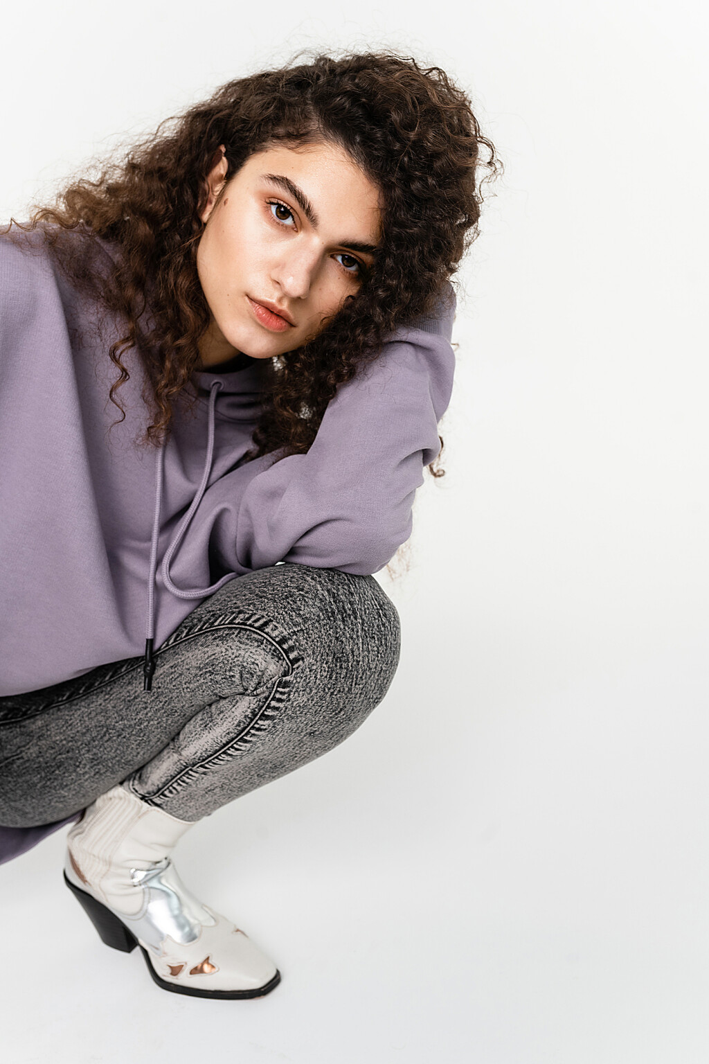 джемпер женский - цвет сиреневый - 2