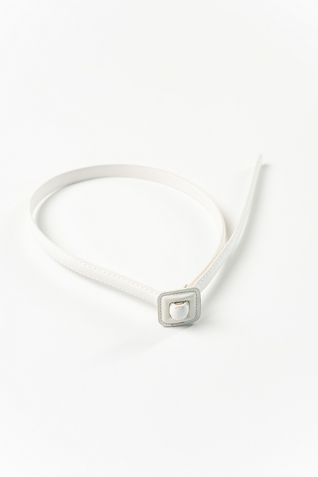 ремень - цвет белый - 1