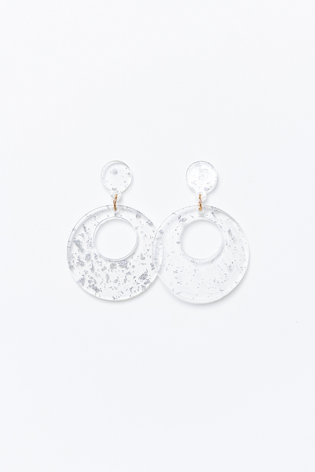 серьги - цвет серый - 1