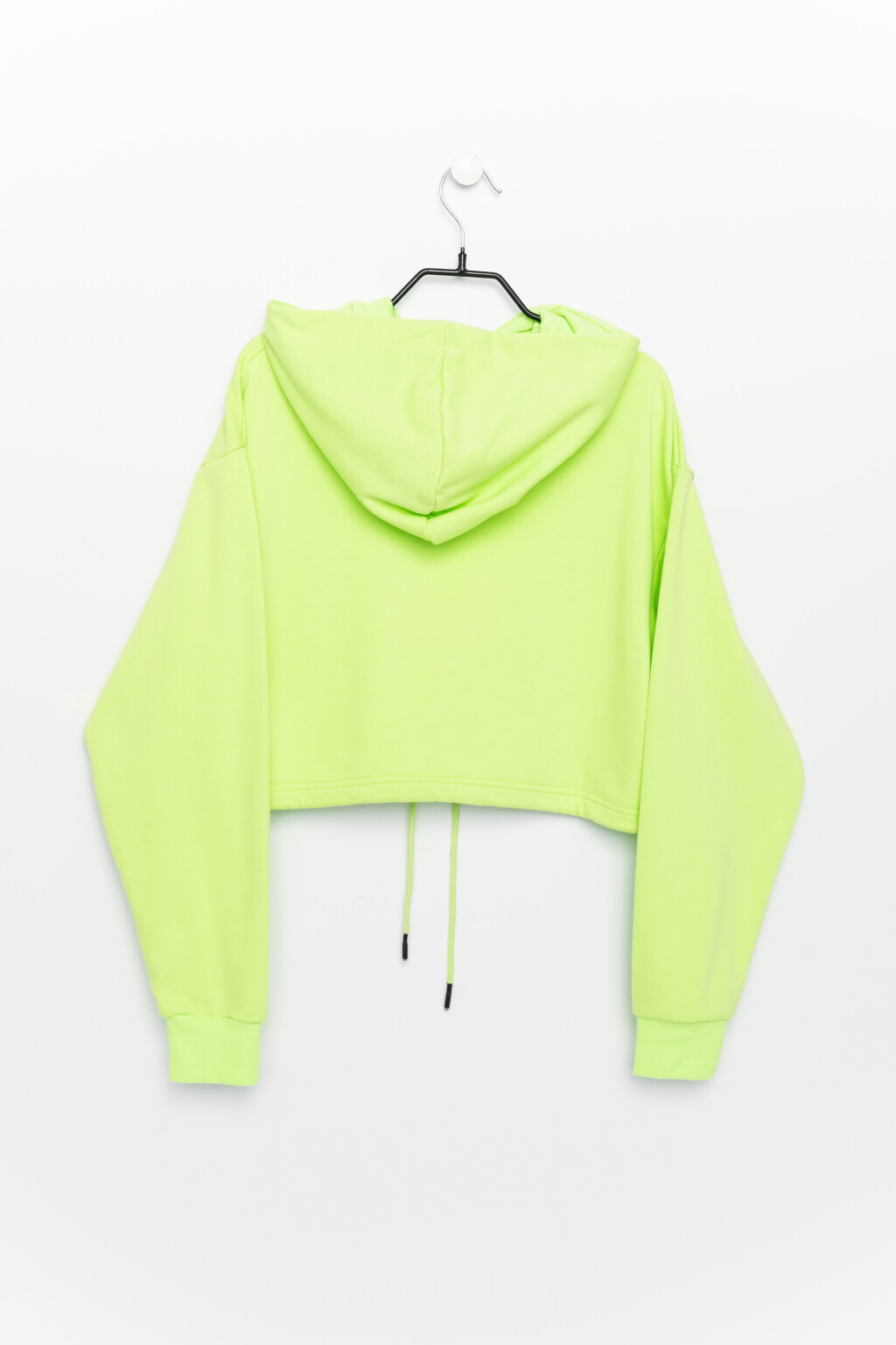 худи укороченная с завязками на талии - цвет зеленый - 2