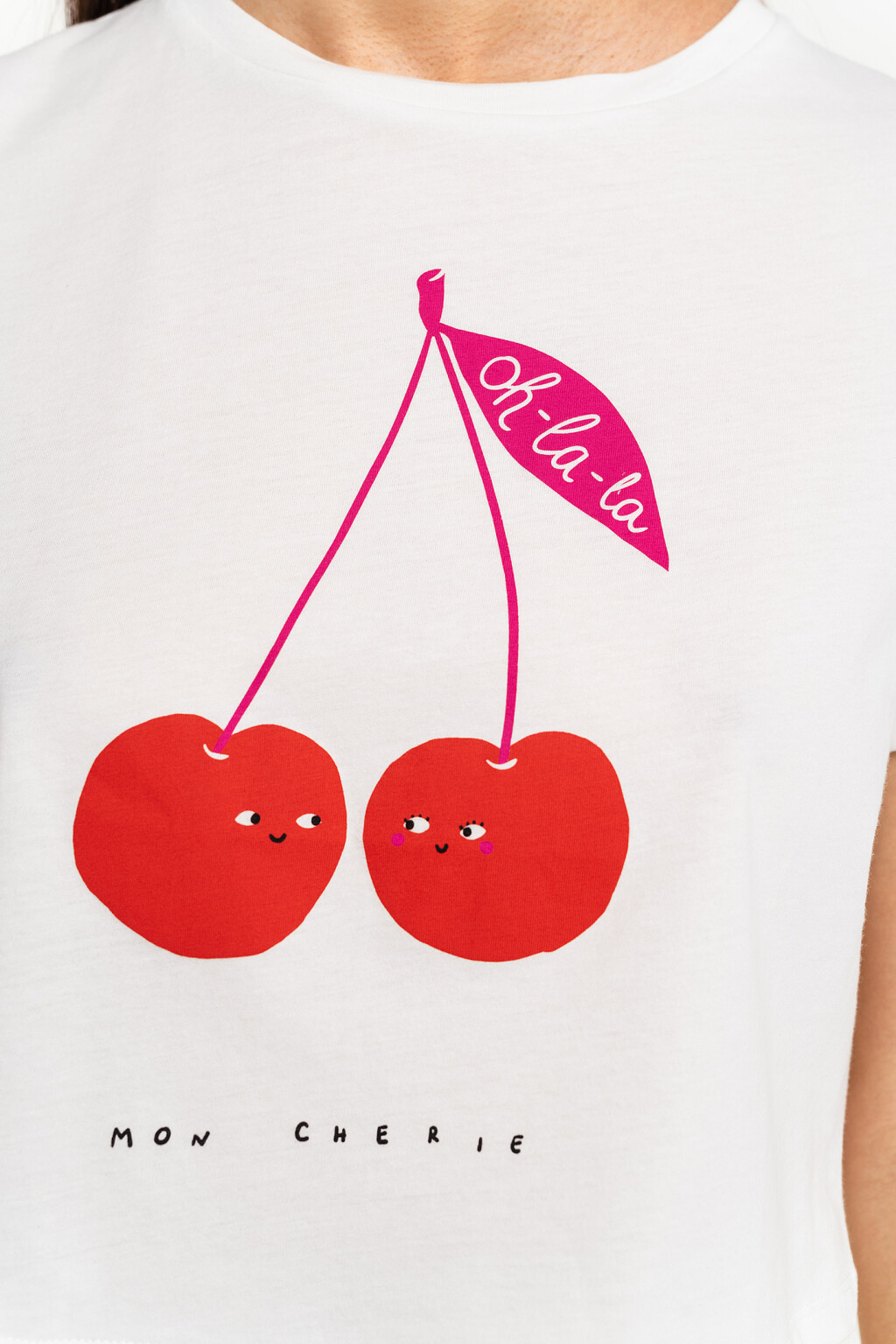 футболка женская - цвет белый - 5