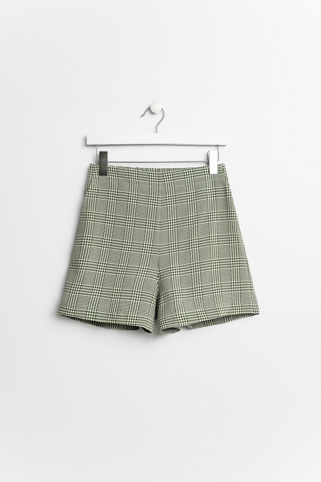 шорты мини с резинкой на поясе сзади - цвет зеленый - 1