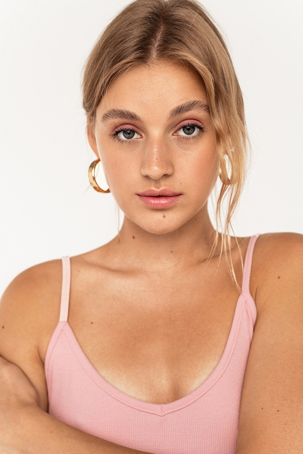 платье-майка трикотажное на тонких бретелях - цвет розовый - 4