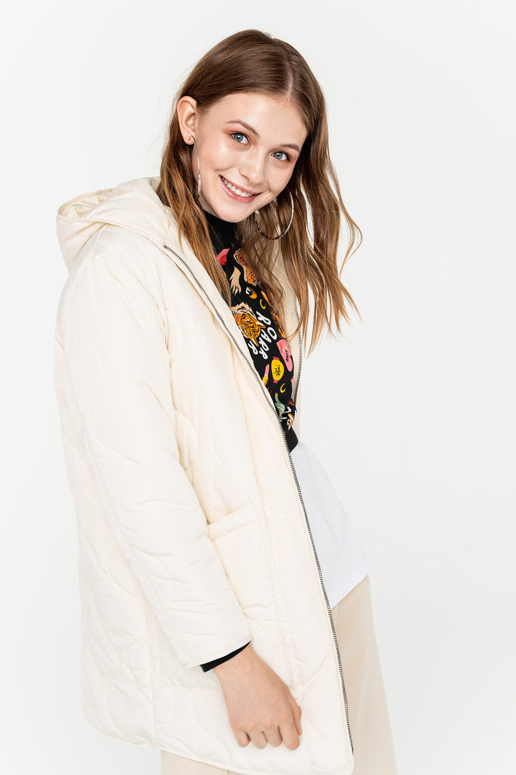 куртка женская - цвет молочный - 1