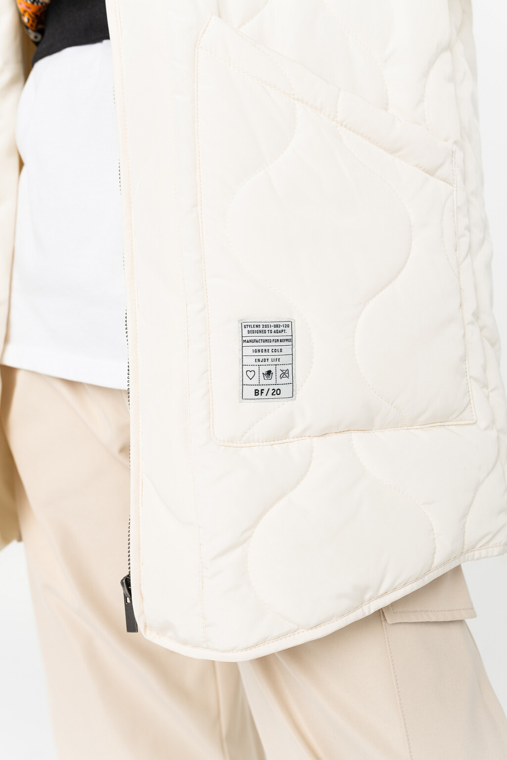 куртка женская - цвет молочный - 3