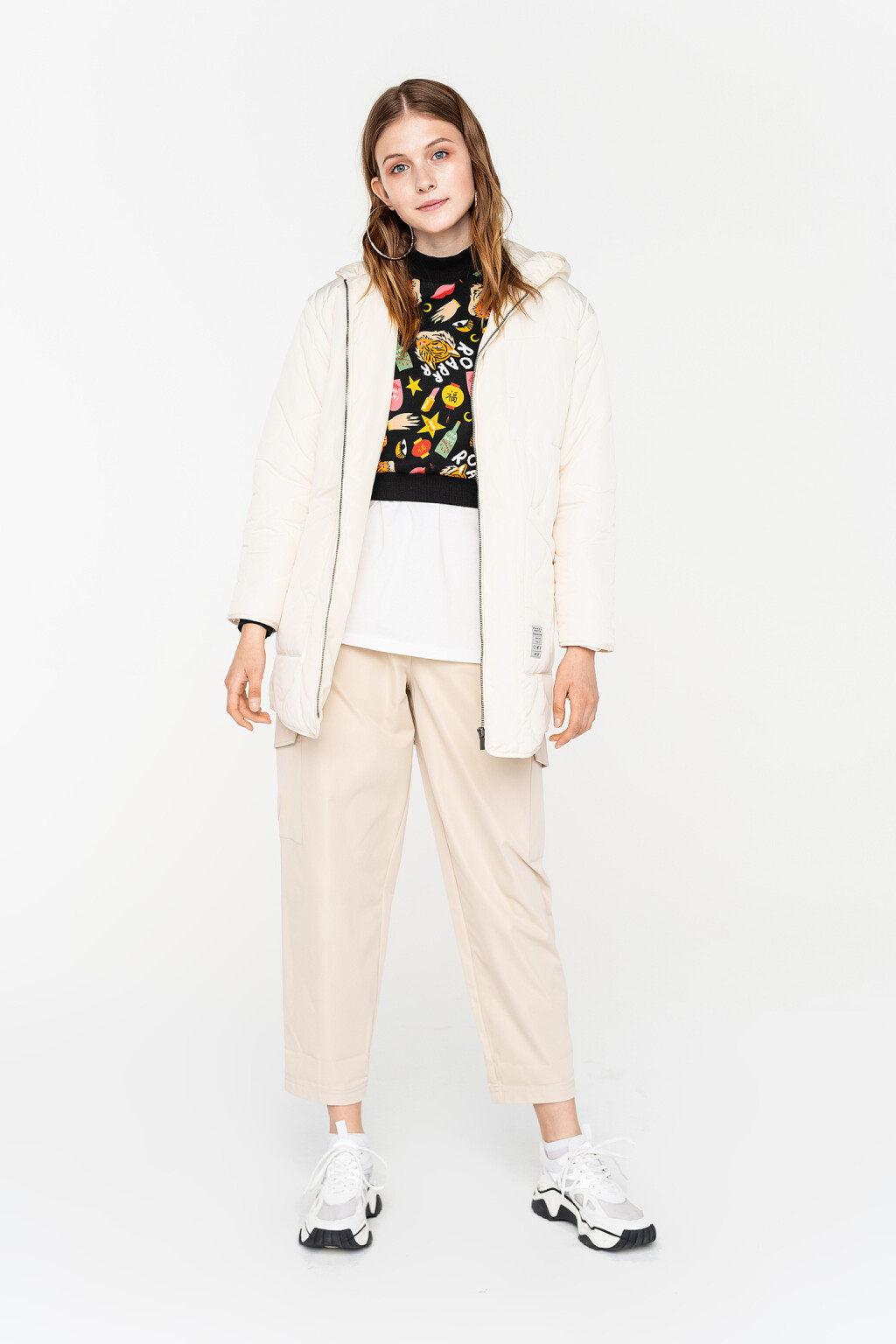 куртка женская - цвет молочный - 4