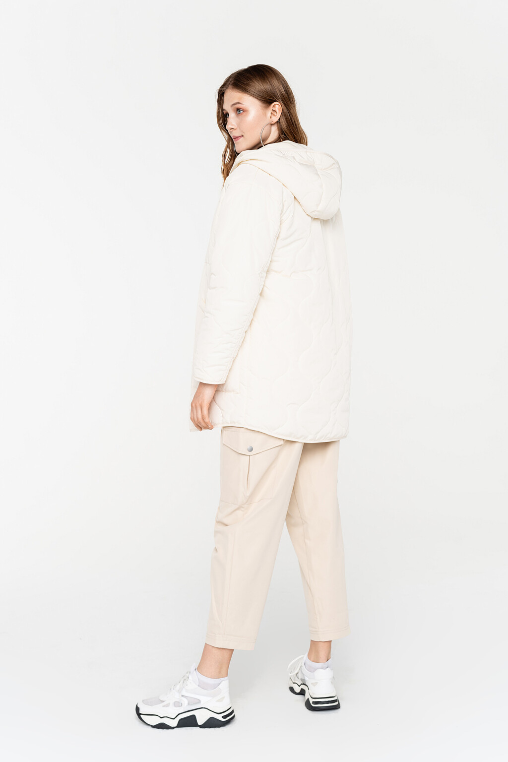 куртка женская - цвет молочный - 5