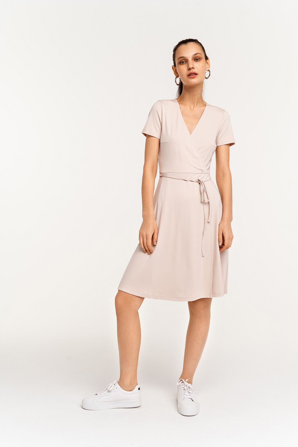 платье - цвет бежевый - 1