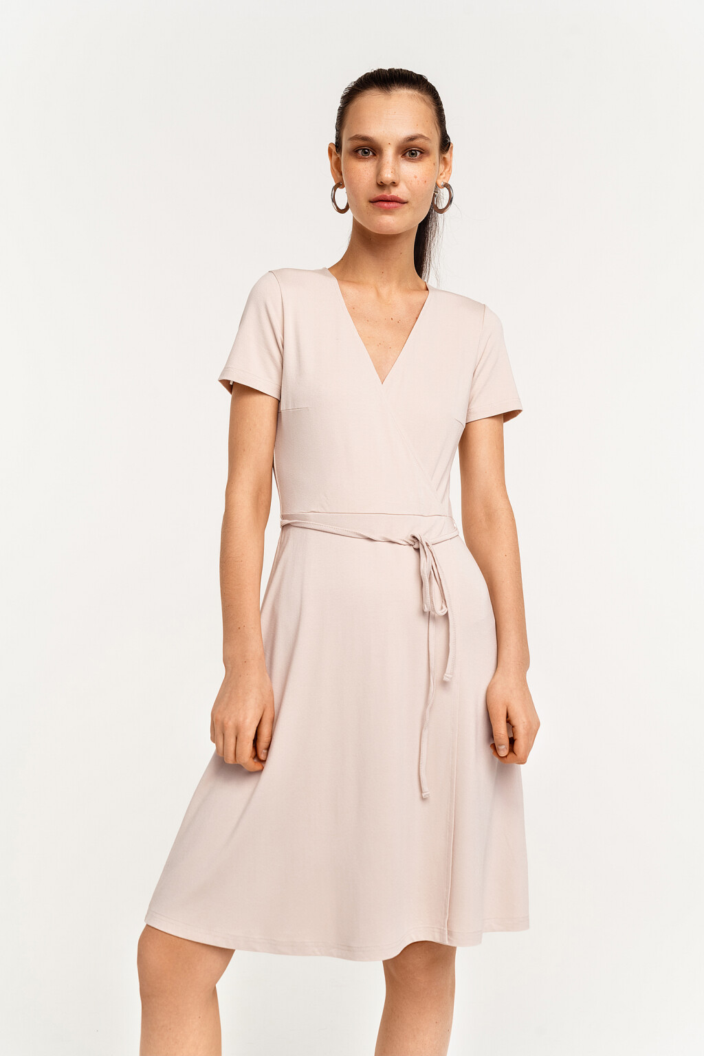 платье - цвет бежевый - 2