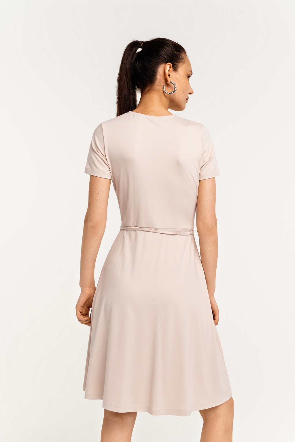 платье - цвет бежевый - 4