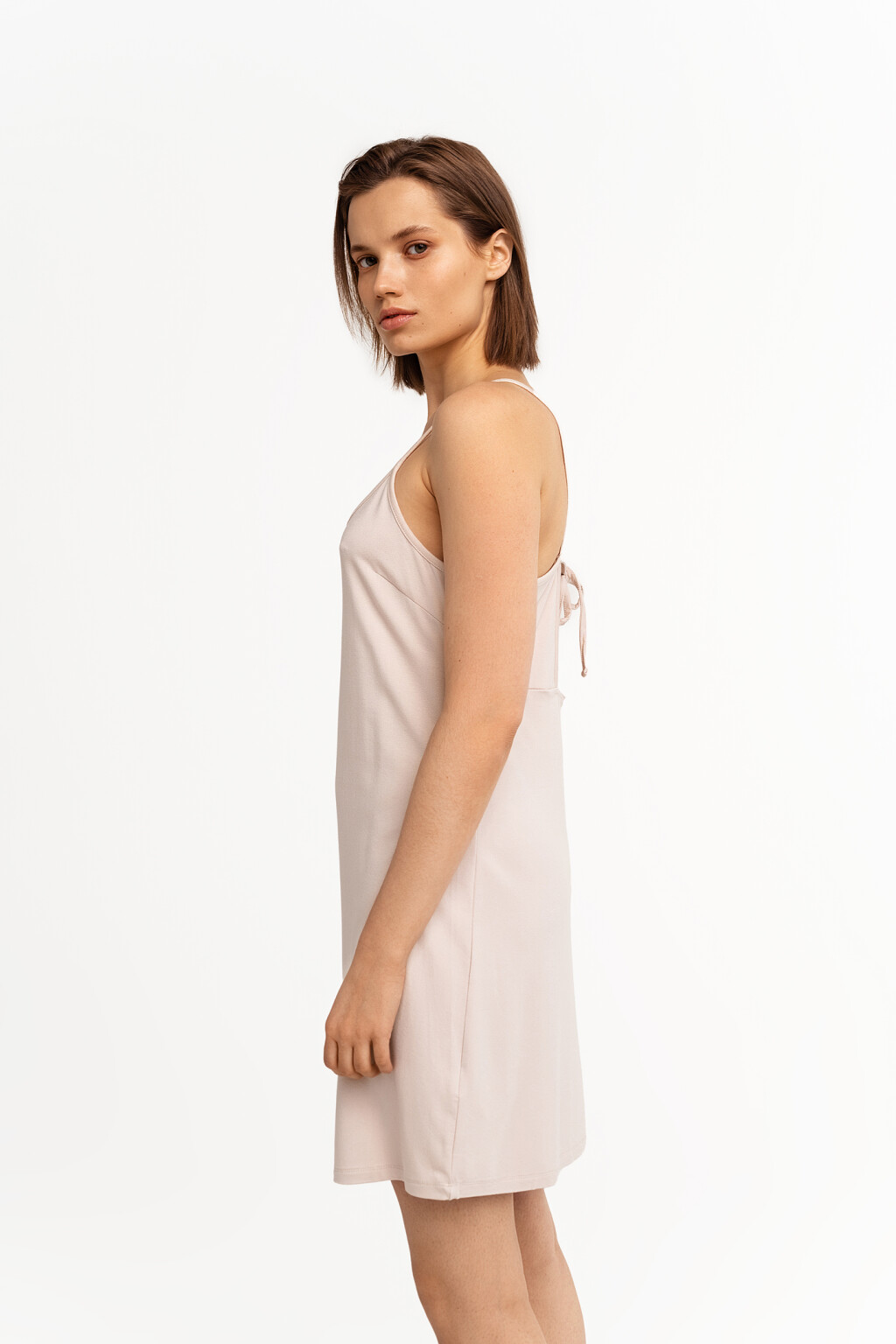 платье - цвет бежевый - 3