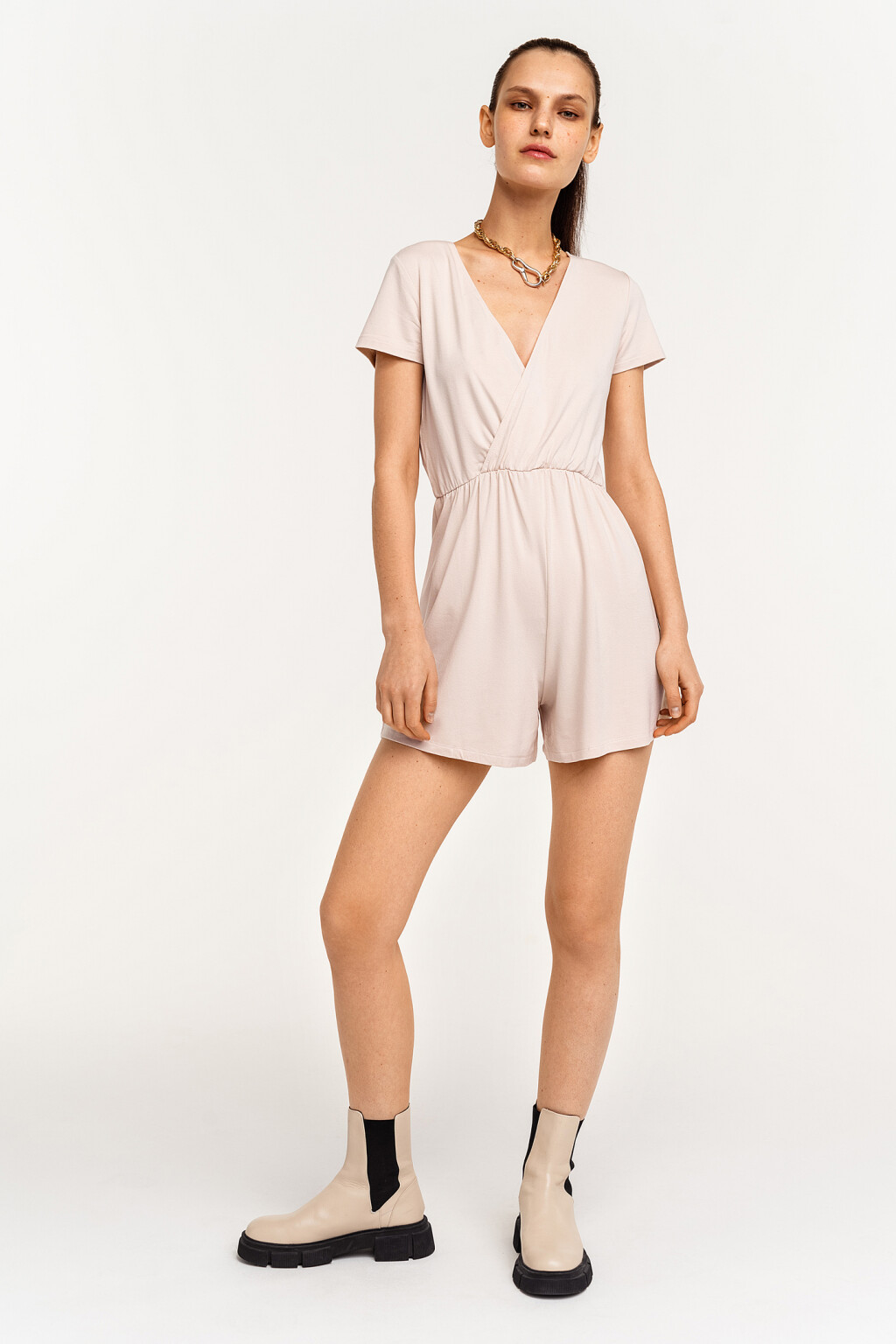 полукомбинезон женский - цвет бежевый - 1