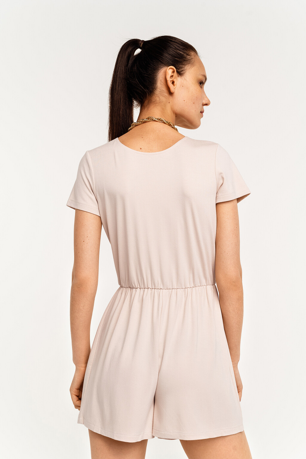 полукомбинезон женский - цвет бежевый - 4