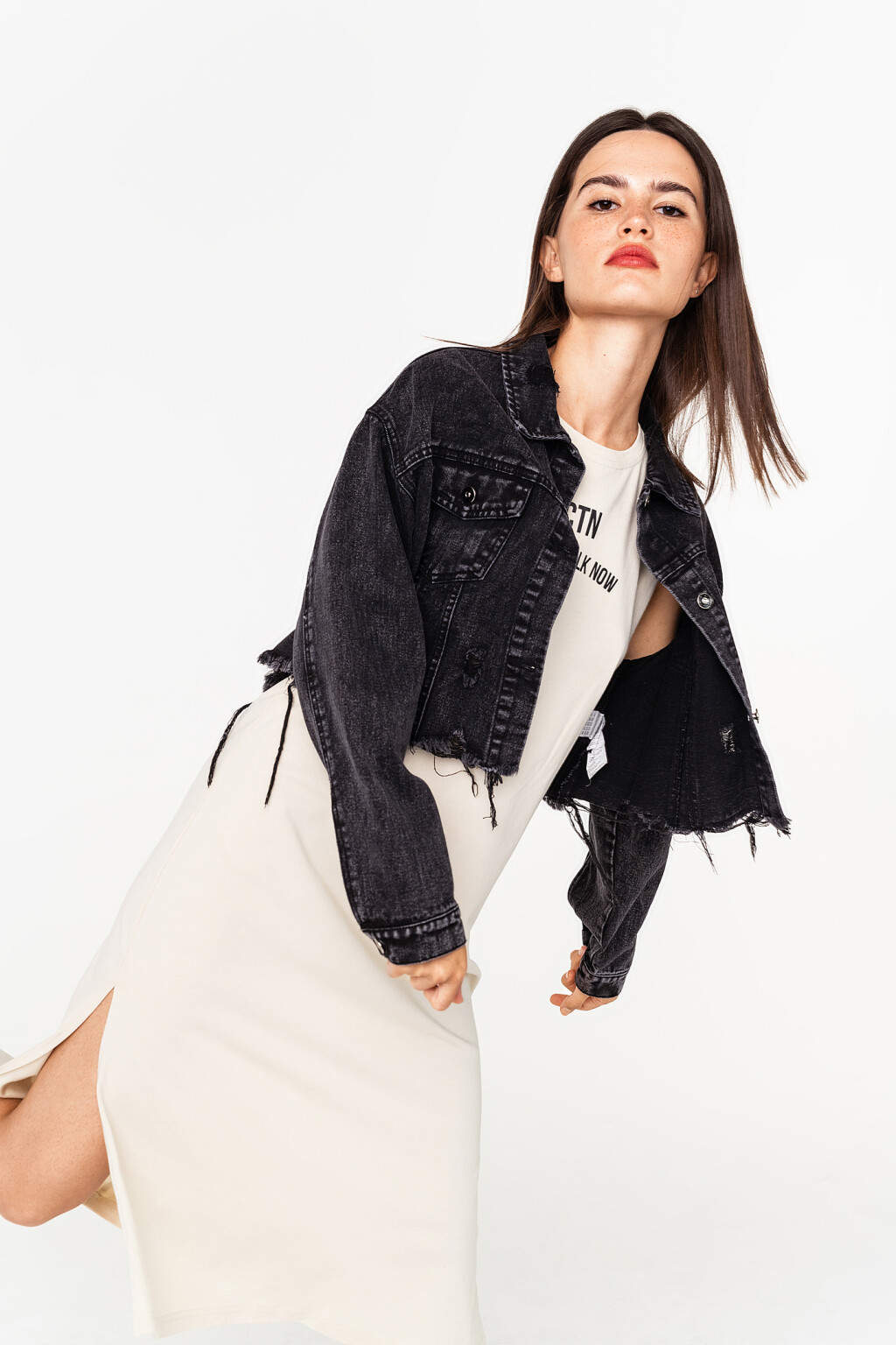 платье - цвет бежевый - 3