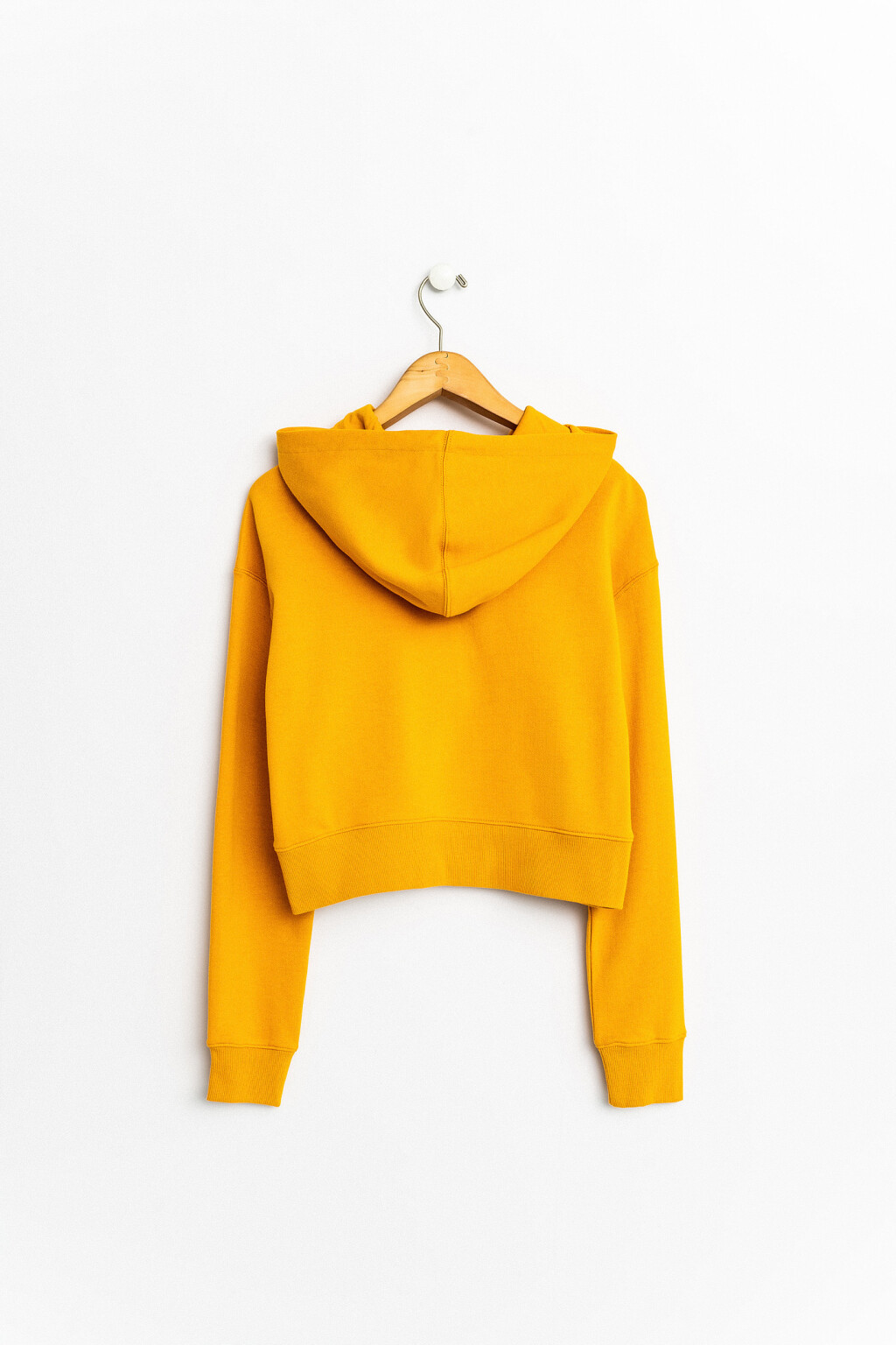 худи укороченная хлопковая - цвет желтый - 2