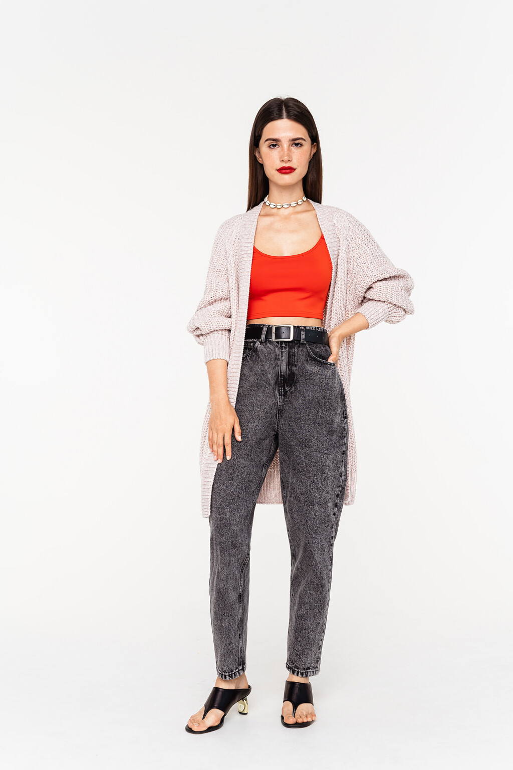 кардиган женский - цвет бежевый - 4