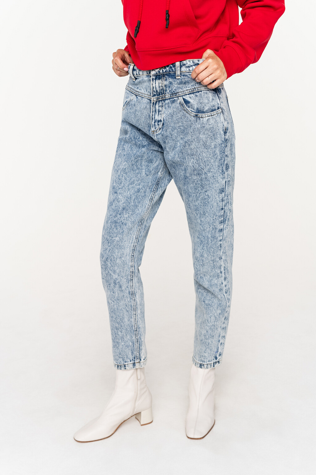 брюки джинсовые женские - цвет голубой - 3